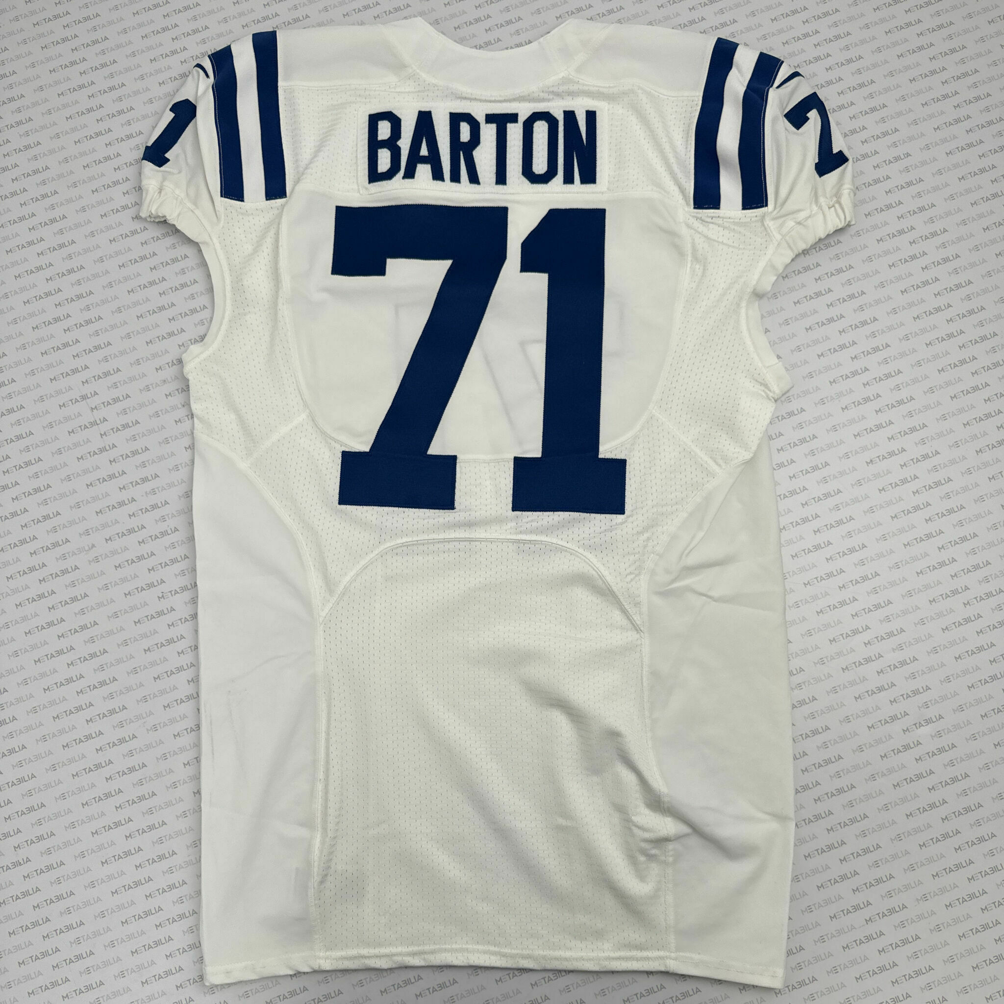 #71 Barton Team-Issued White Jersey
