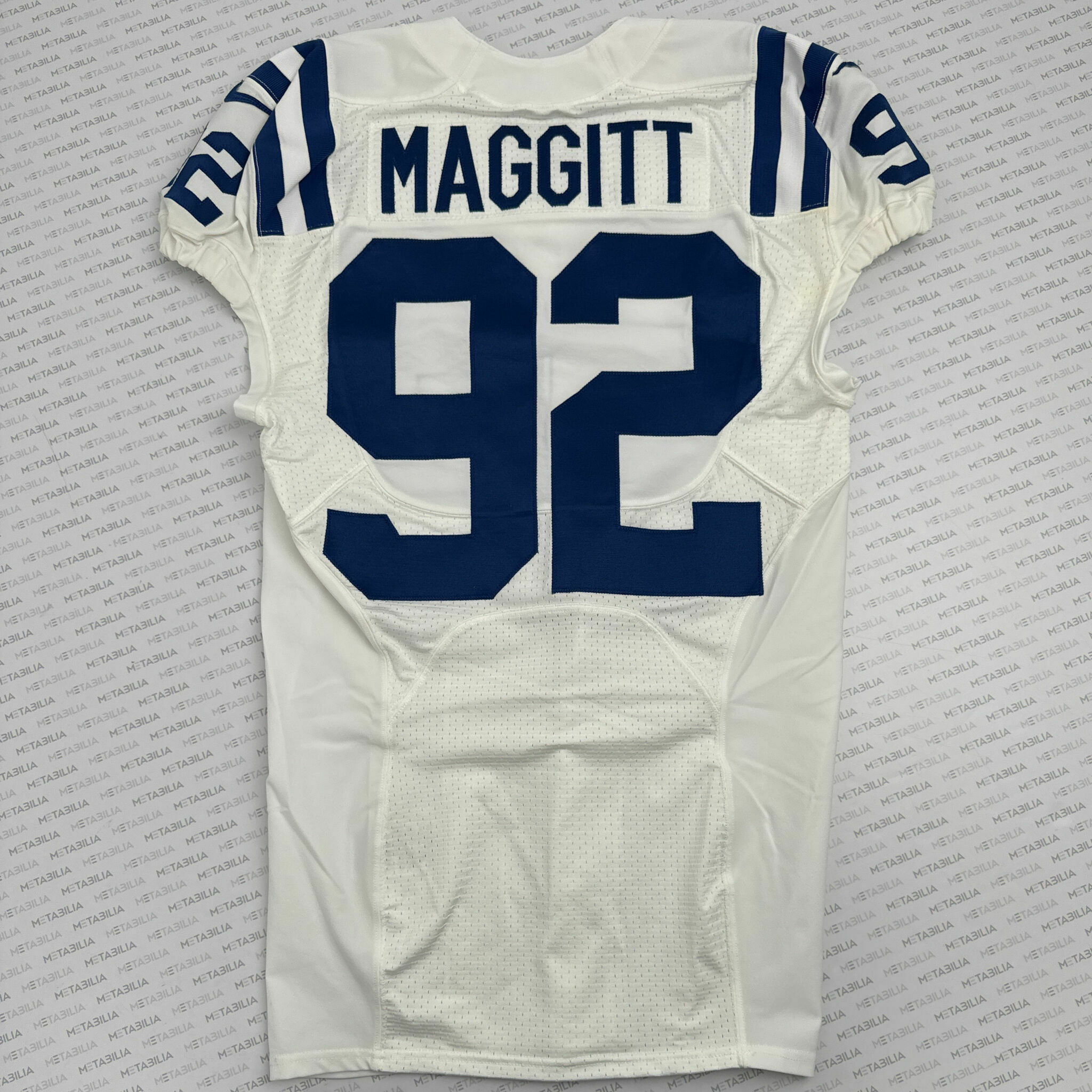#92 Maggit Team-Issued White Jersey