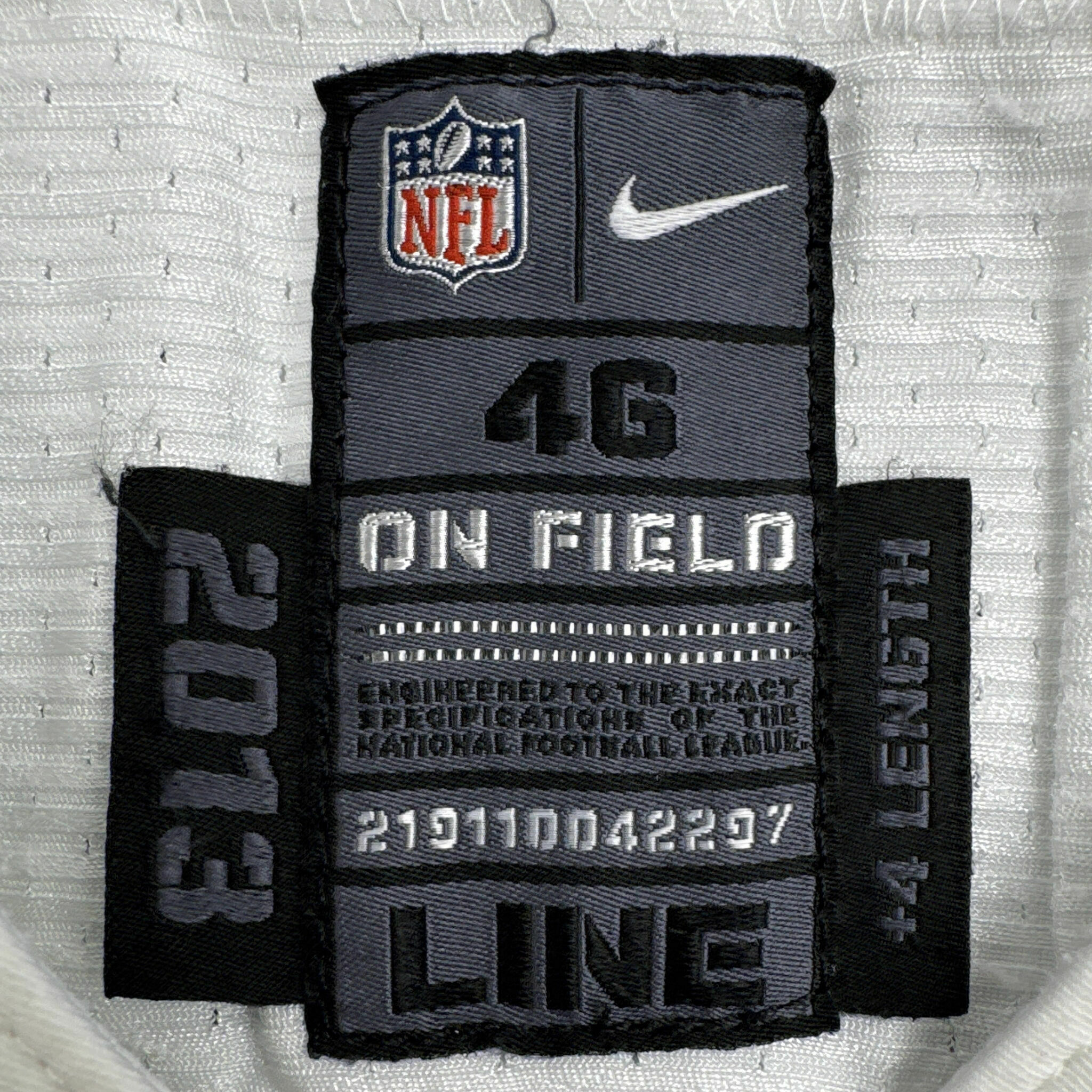 #95 Williams Team-Issued White Jersey