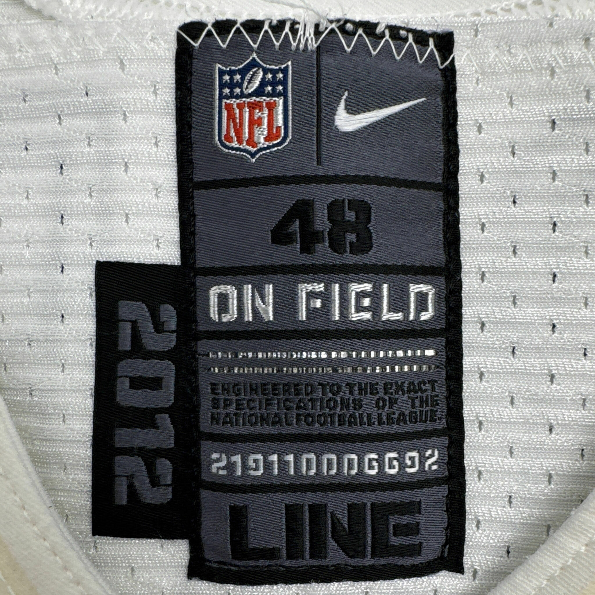 #65 Burwell Team-Issued White Jersey