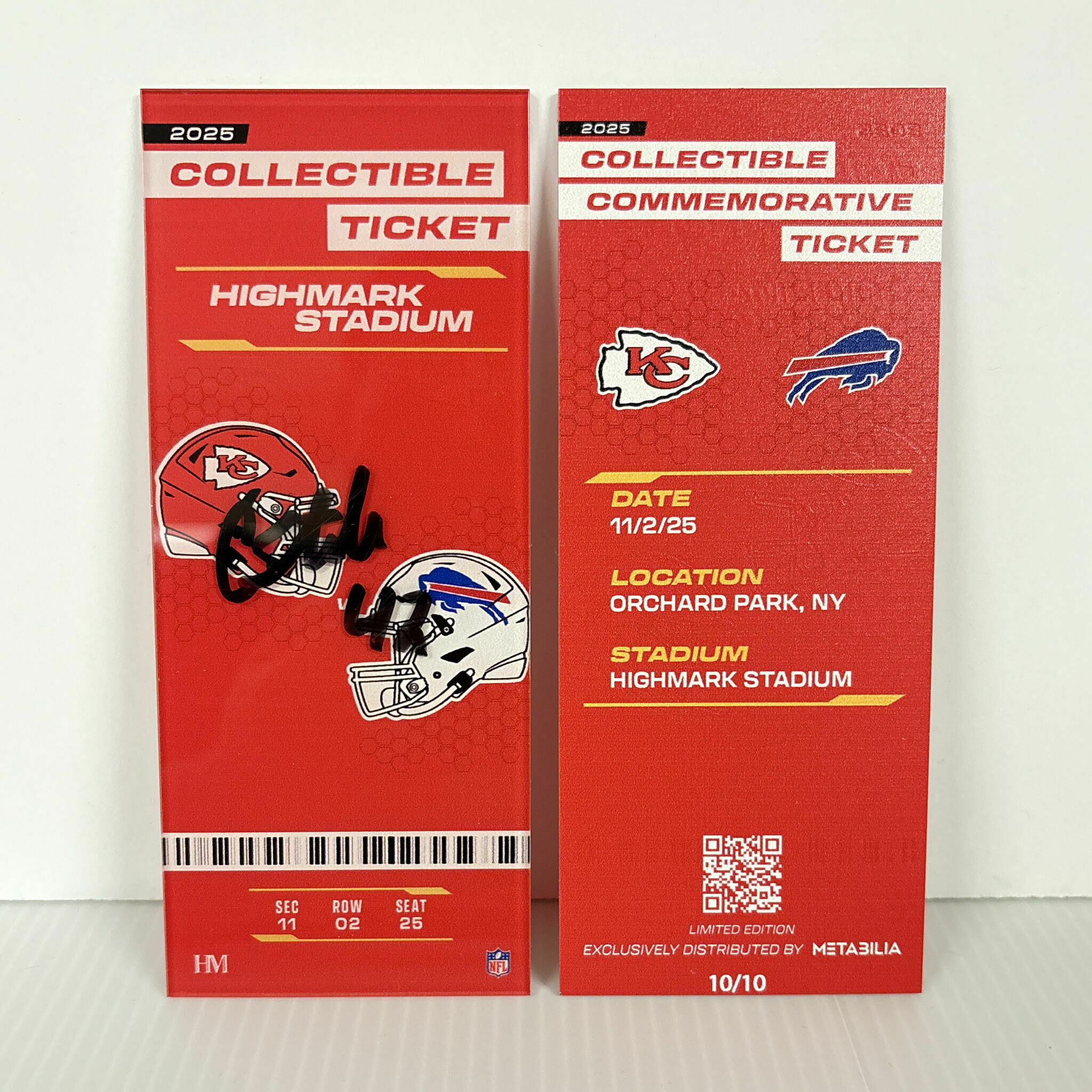 Carson Steele Signed Commemorative Ticket - Wk9 vs Bills