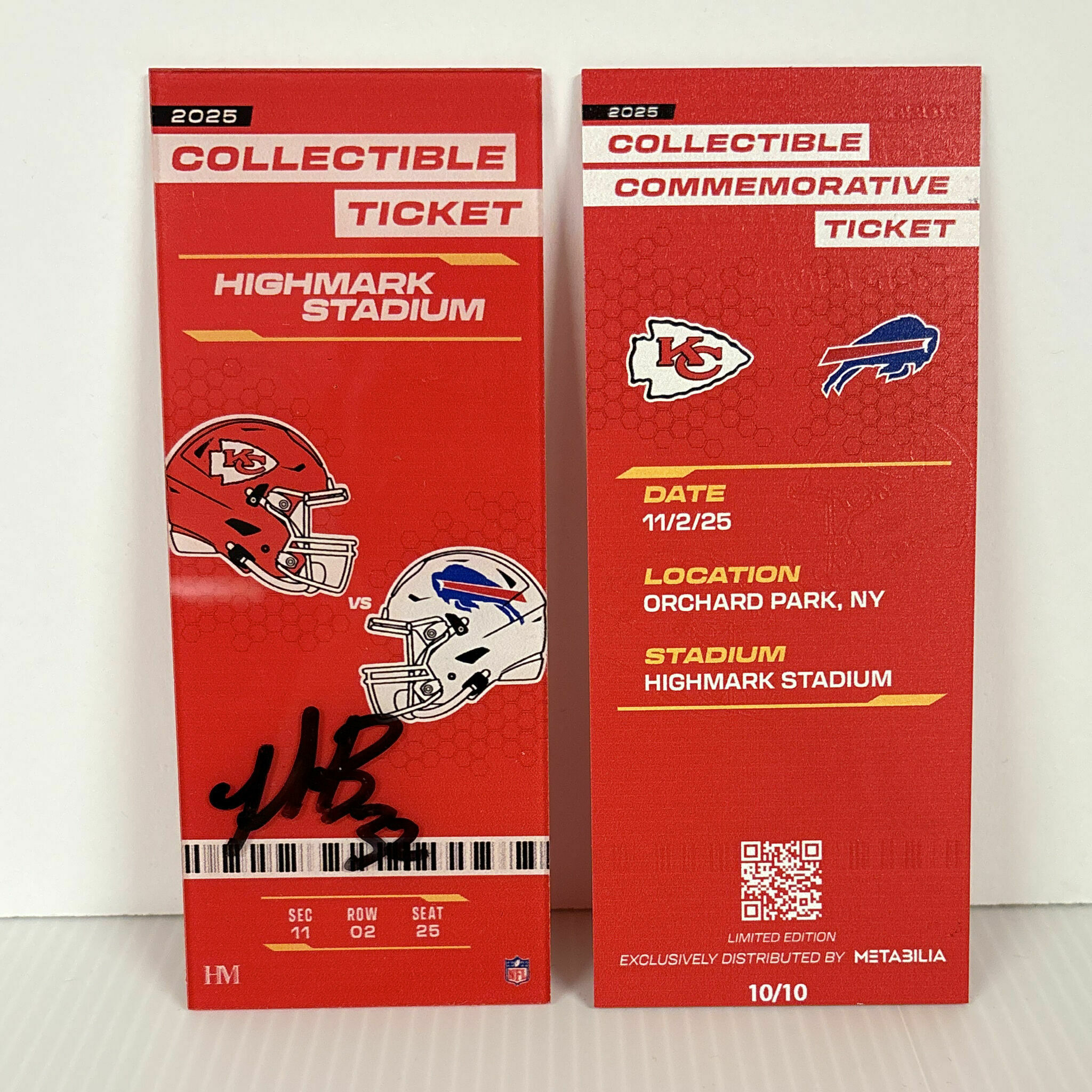 Nick Bolton Signed Commemorative Ticket - Wk9 vs Bills
