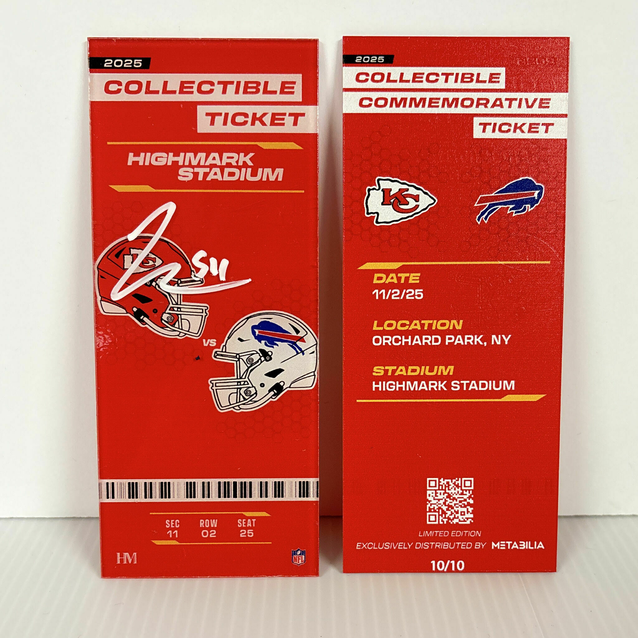Leo Chenal Signed Commemorative Ticket - Wk9 vs Bills