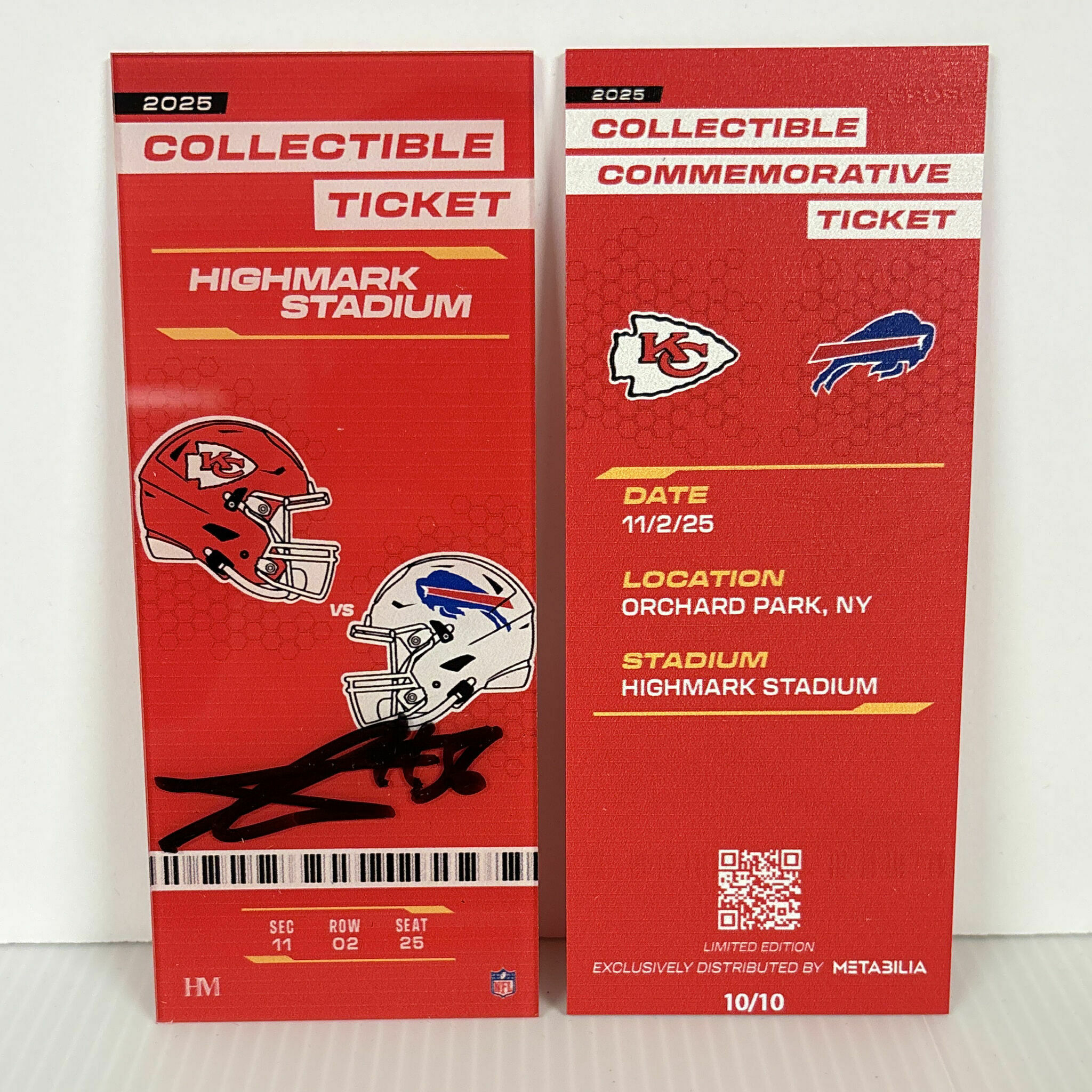 George Karlaftis Signed Commemorative Ticket - Wk9 vs Bills