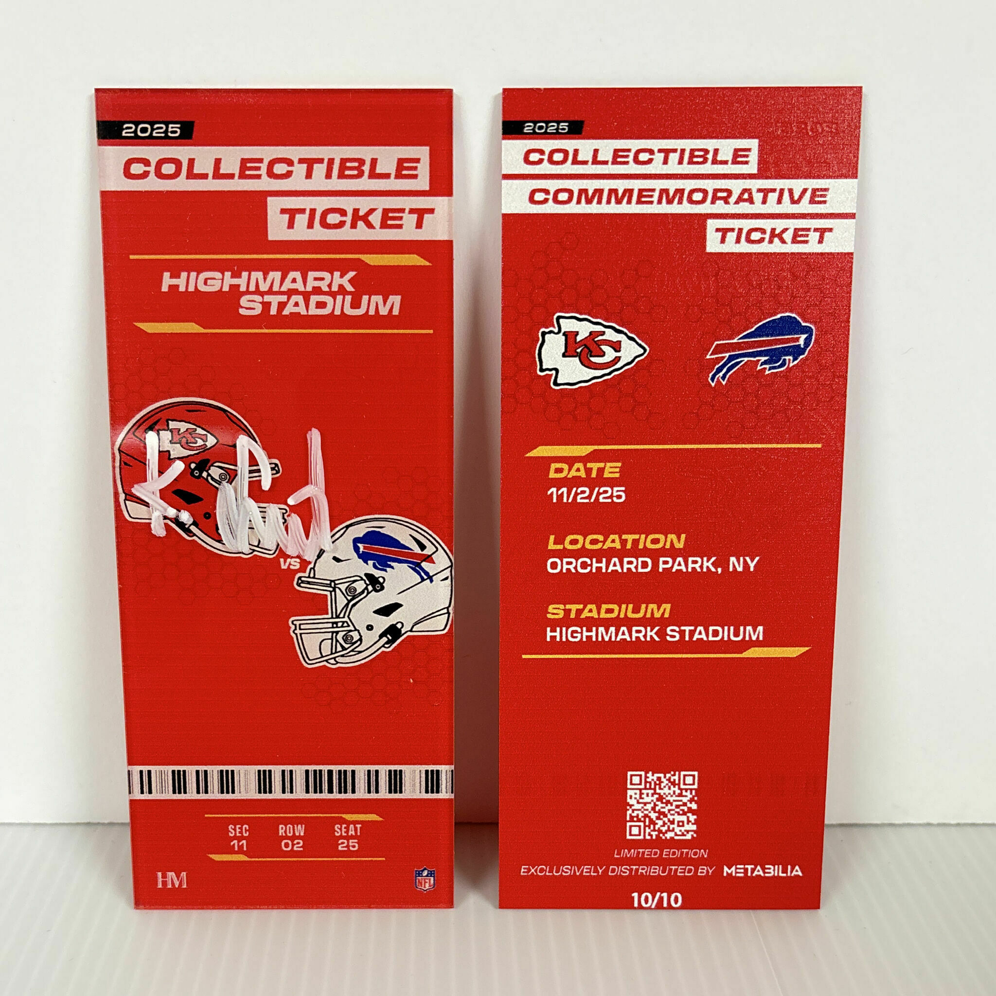 Kingsley Suamataia Signed Commemorative Ticket - Wk9 vs Bills