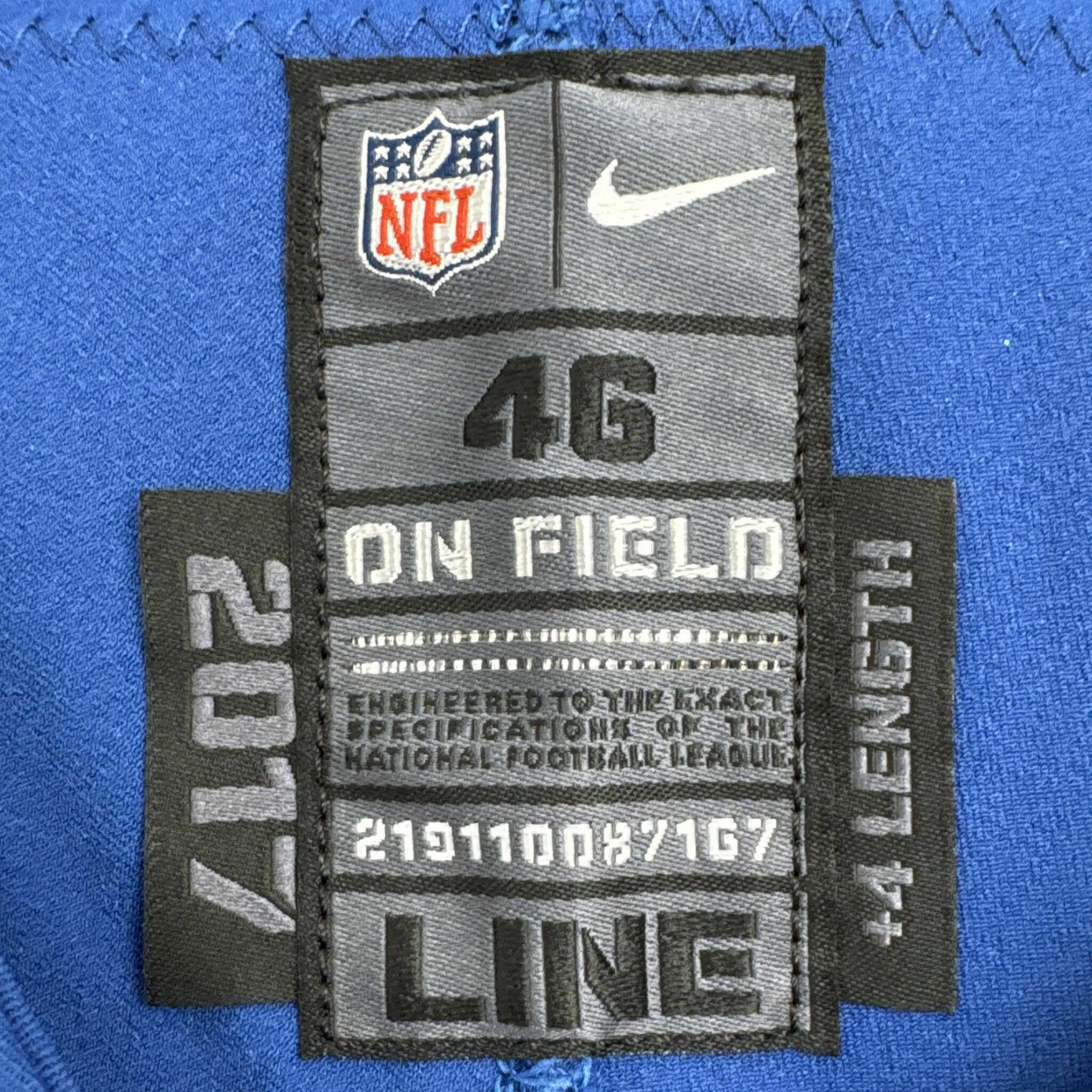 #97 Johnson Team-Issued Blue Jersey