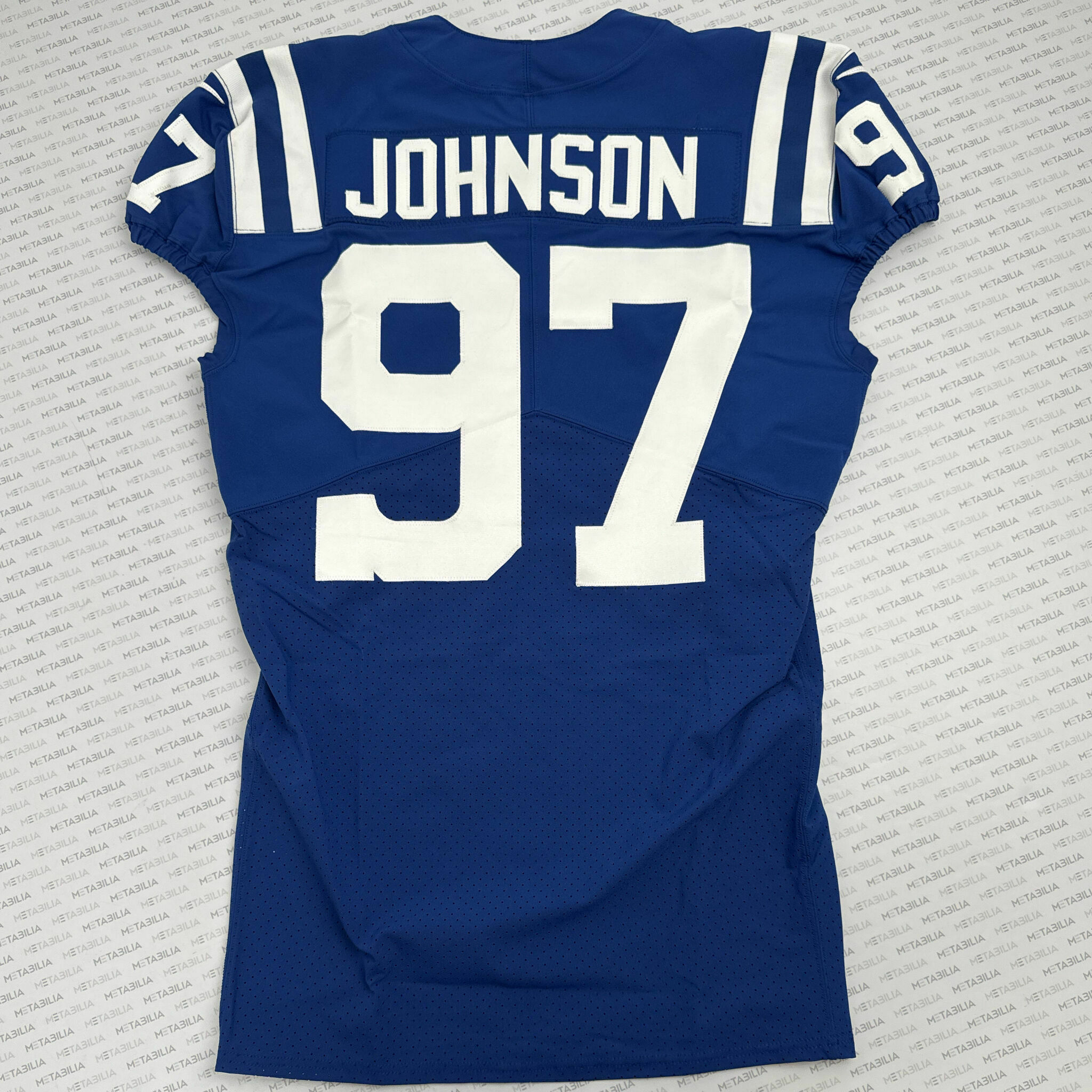 #97 Johnson Team-Issued Blue Jersey