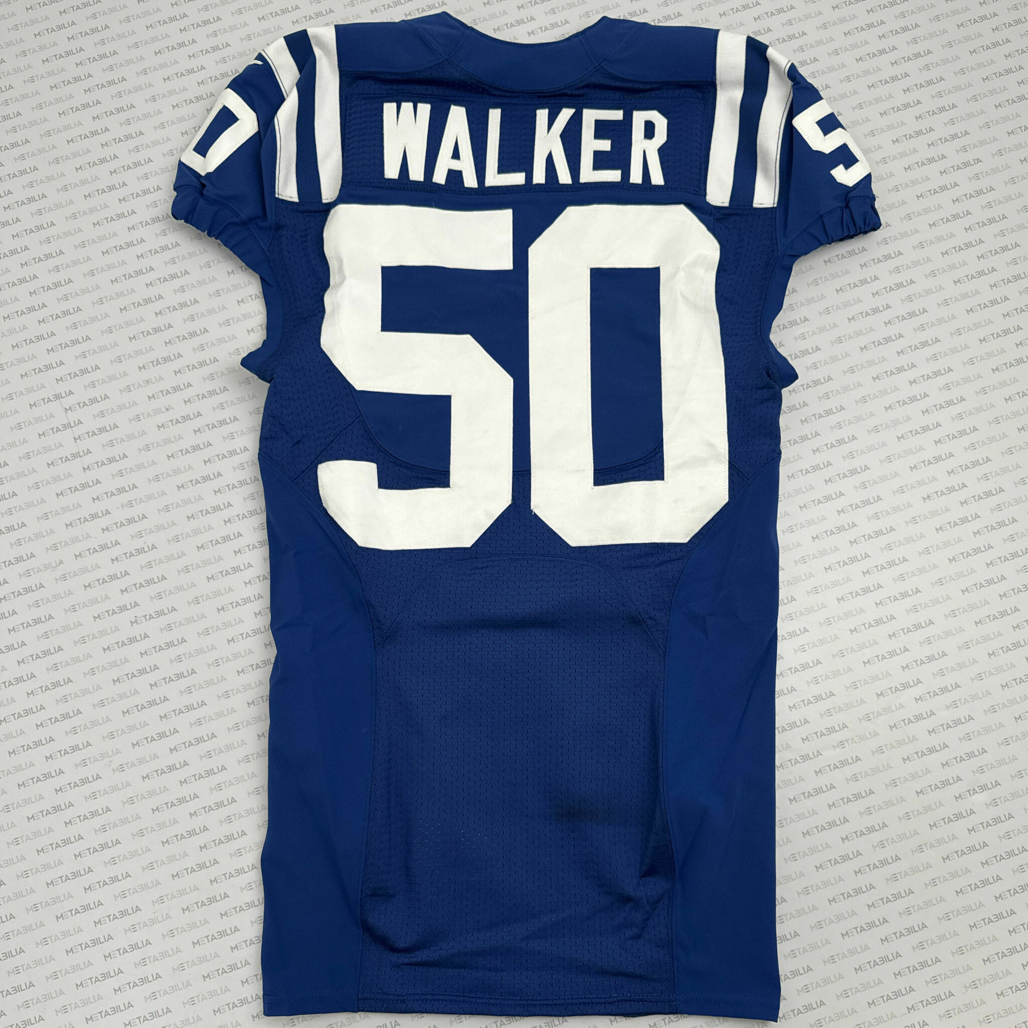 #50 Walker Team-Issued Blue Jersey