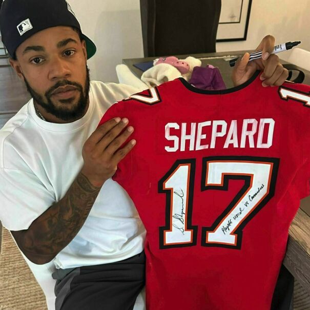 #17 Shepard PLAYOFF Signed & Inscribed Game-Worn Jersey vs Commanders