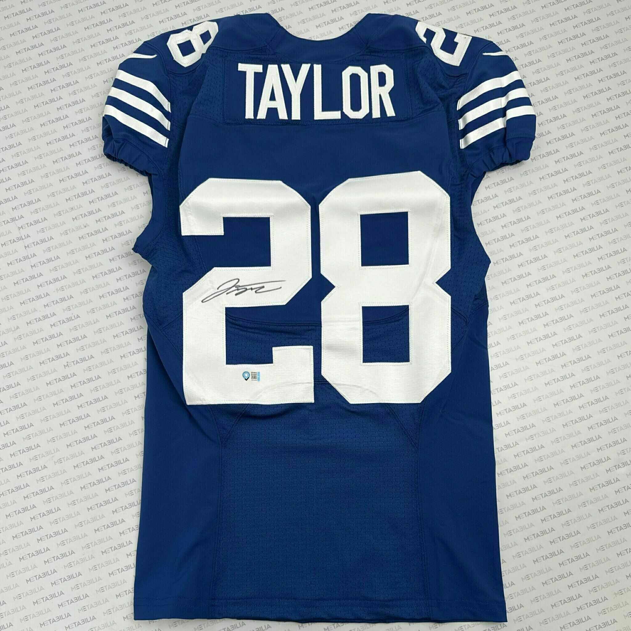 #28 Jonathan Taylor Signed Team-Issued Blue Jersey