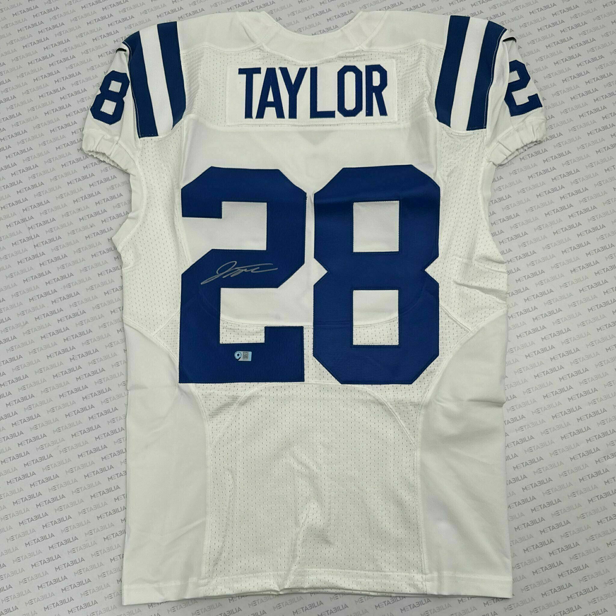 #28 Jonathan Taylor Signed Team-Issued White Jersey