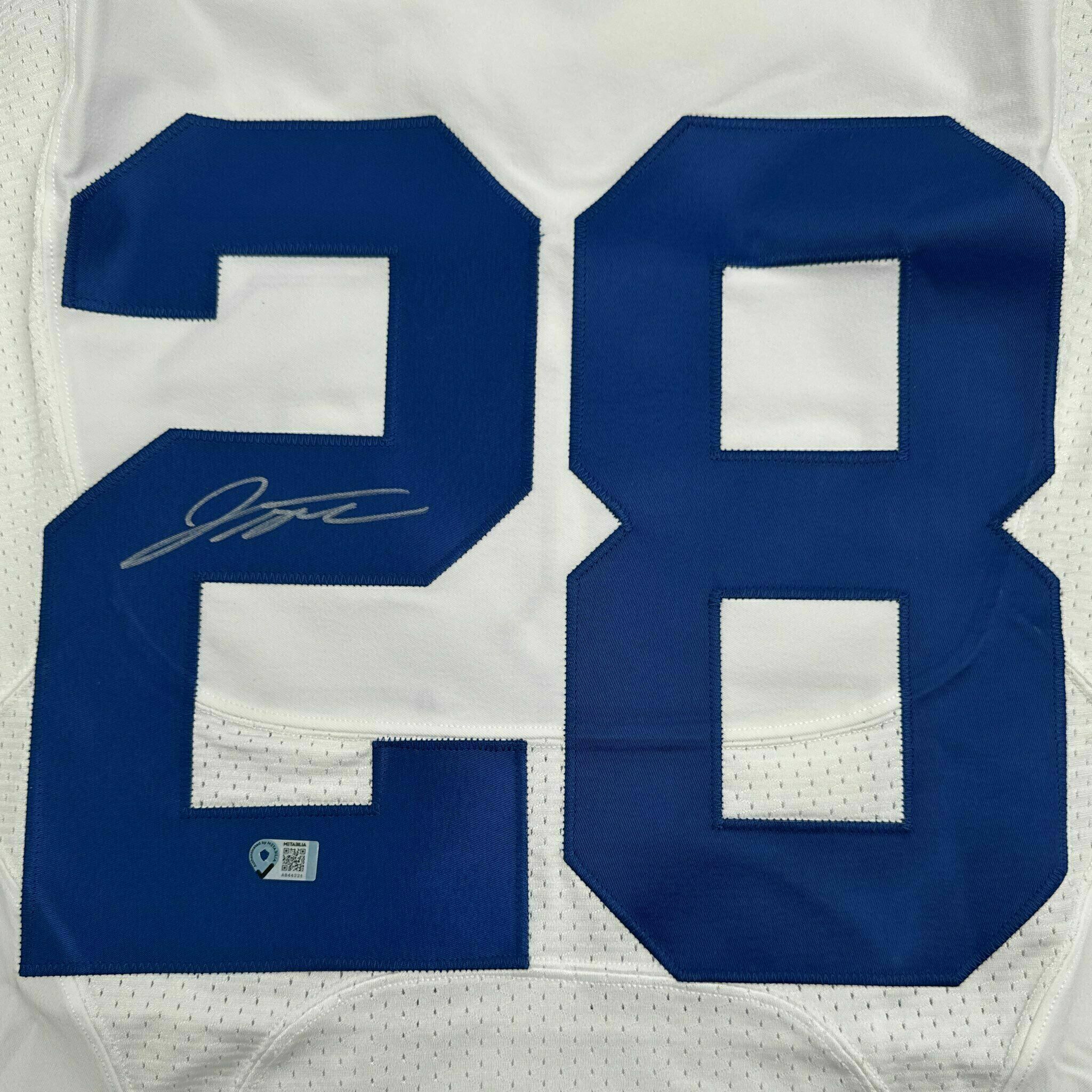 #28 Jonathan Taylor Signed Team-Issued White Jersey