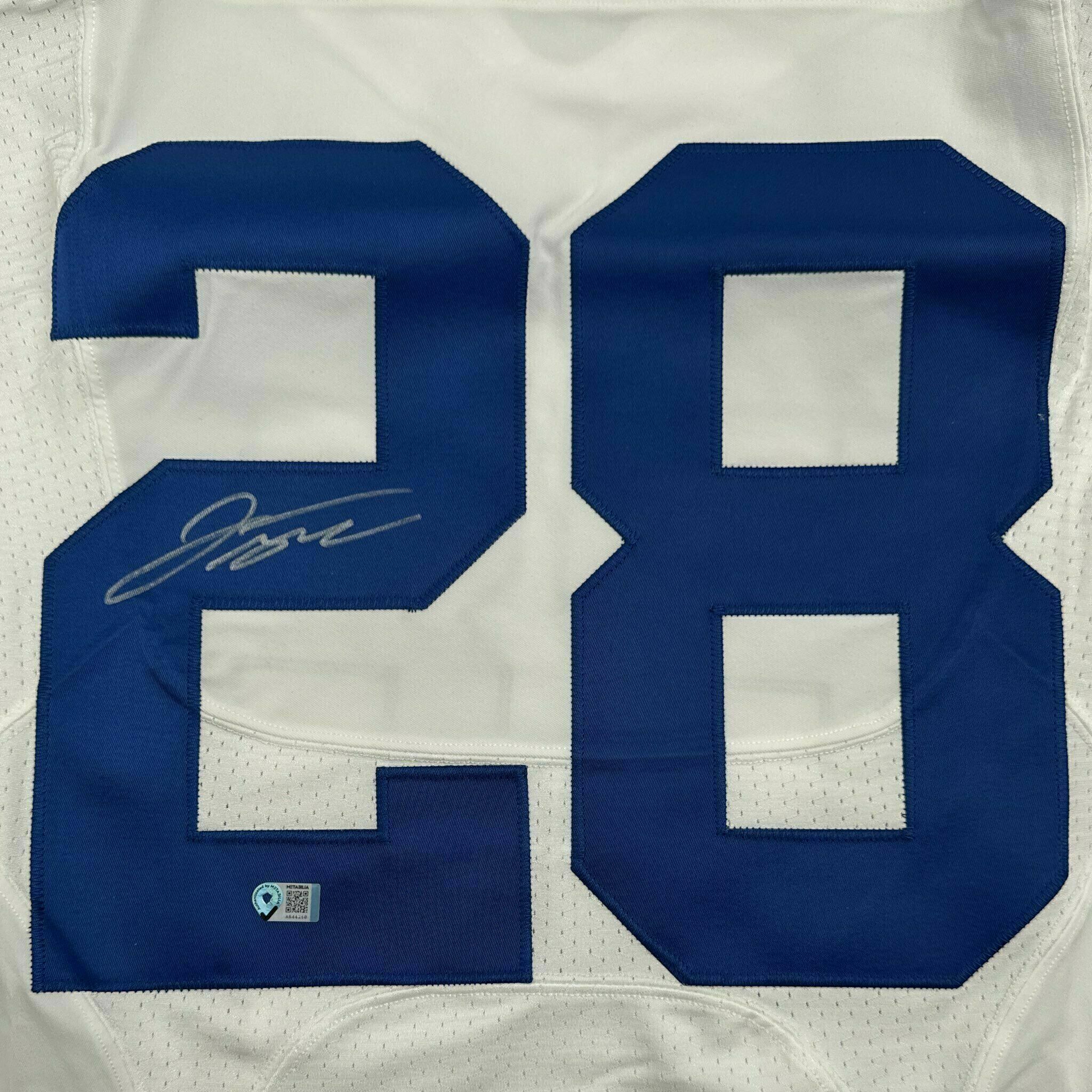#28 Jonathan Taylor Signed Team-Issued White Jersey