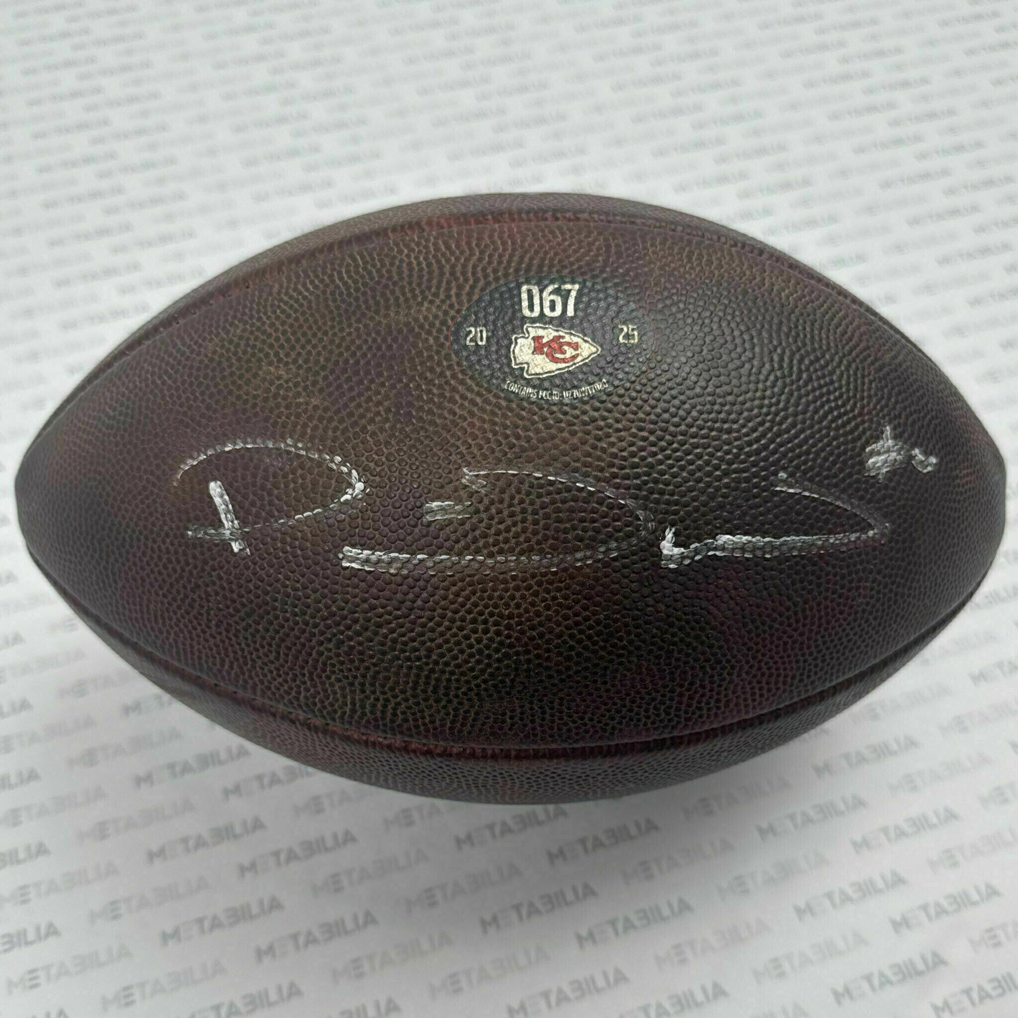 #15 Patrick Mahomes Signed Game-Used Ball #067 vs Lions