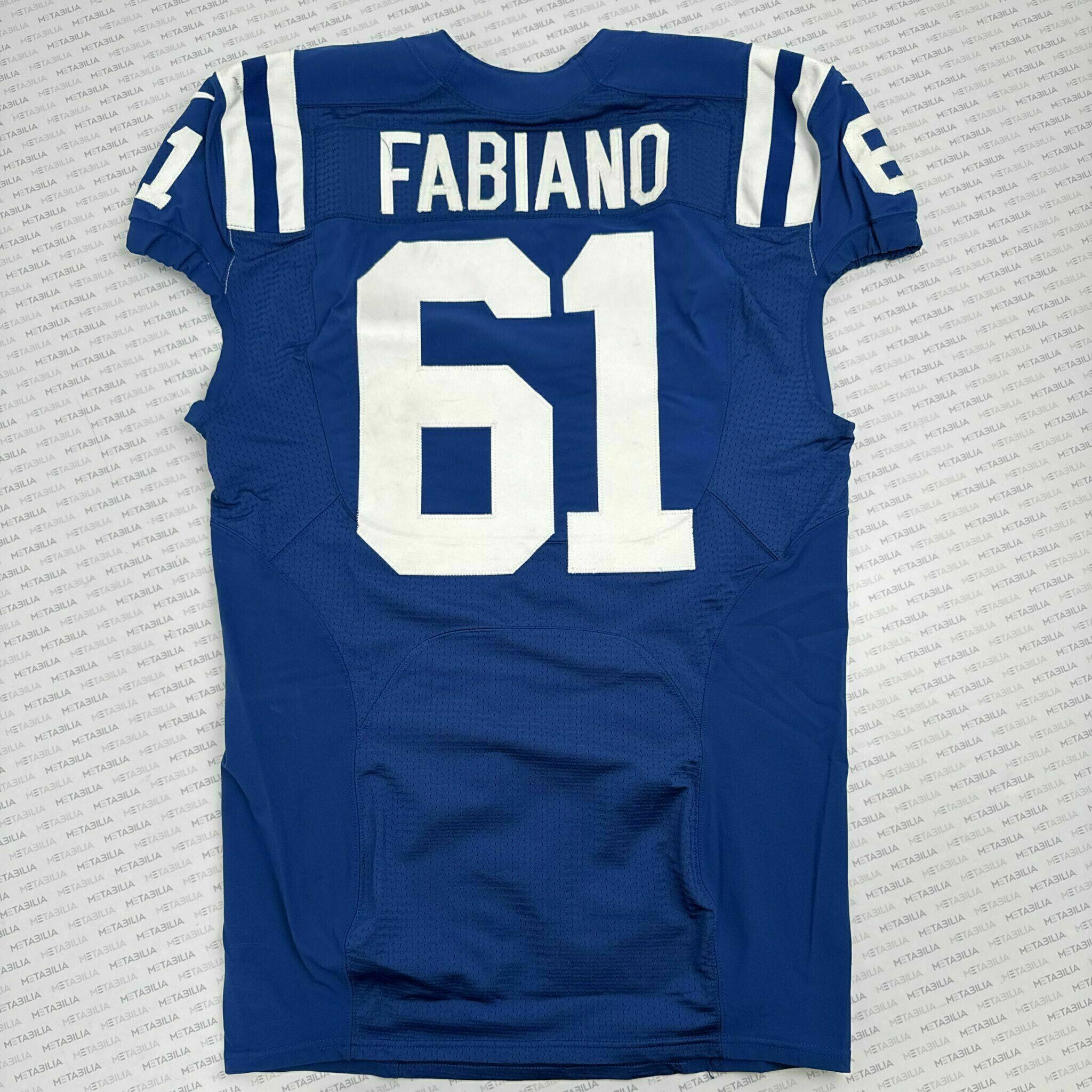 #61 Fabiano Team-Issued Blue Jersey