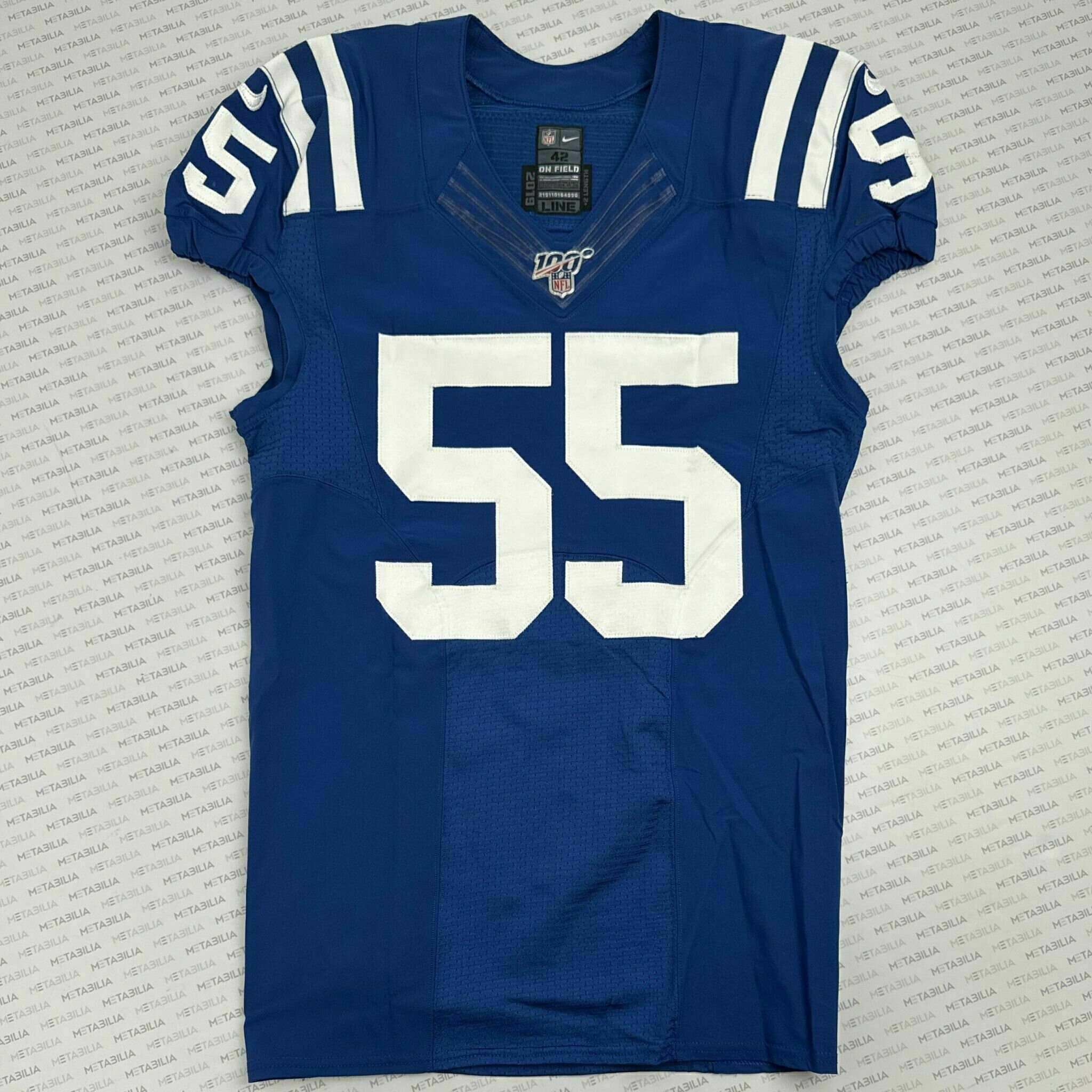 #55 Moore Team-Issued Blue Jersey