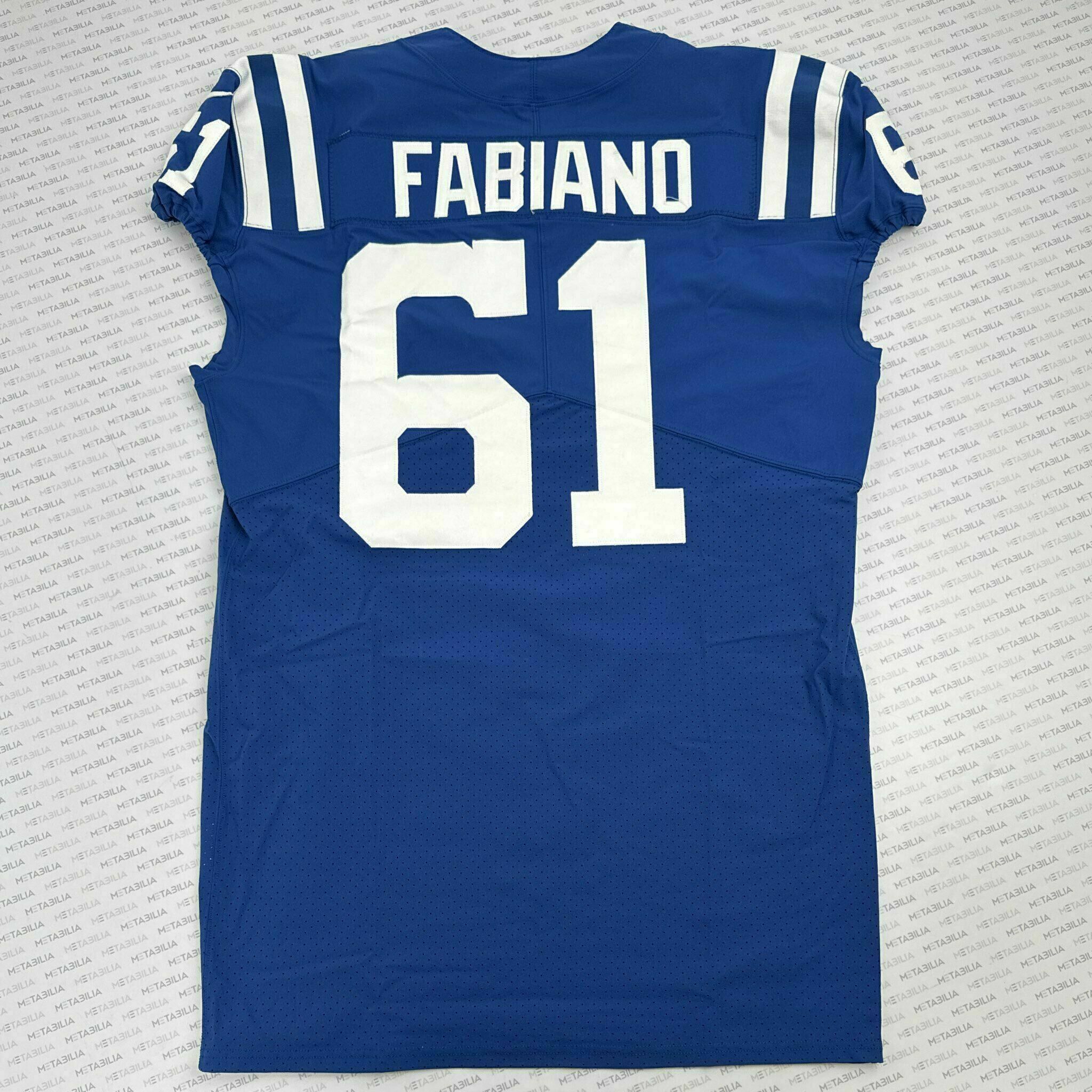 #61 Fabiano Team-Issued Blue Jersey