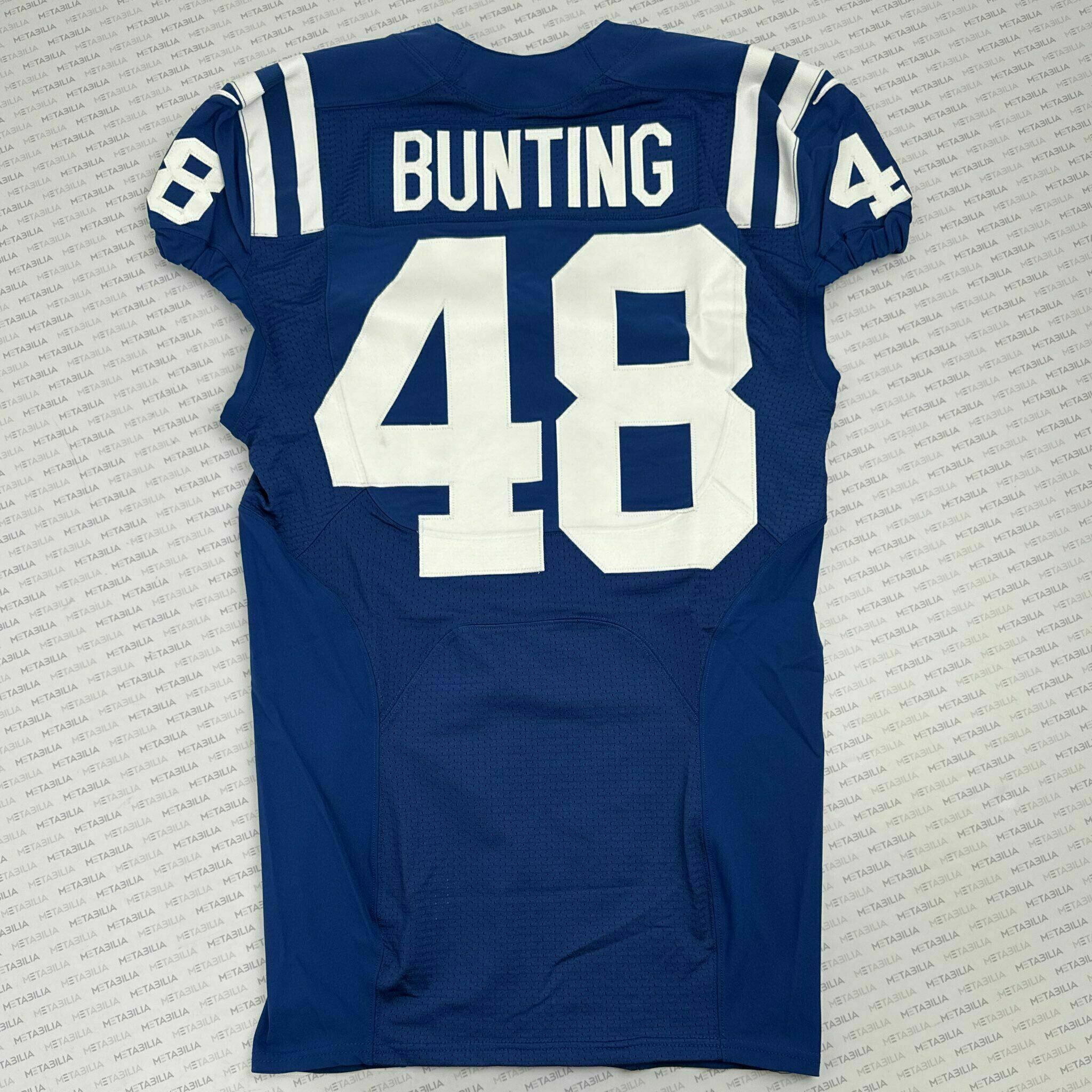 #48 Bunting Team-Issued White Jersey
