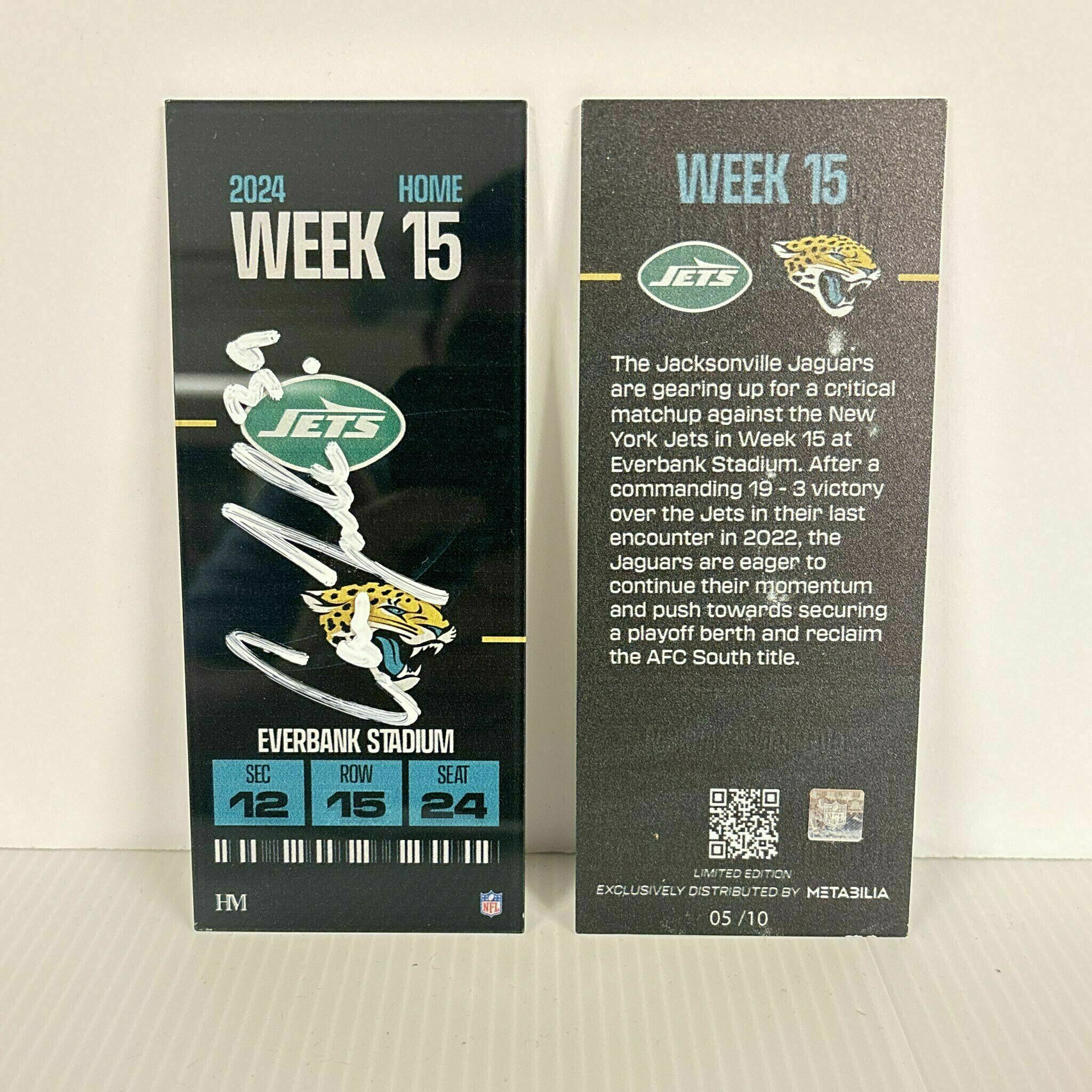 Cam Little Signed Commemorative Ticket - Week 15
