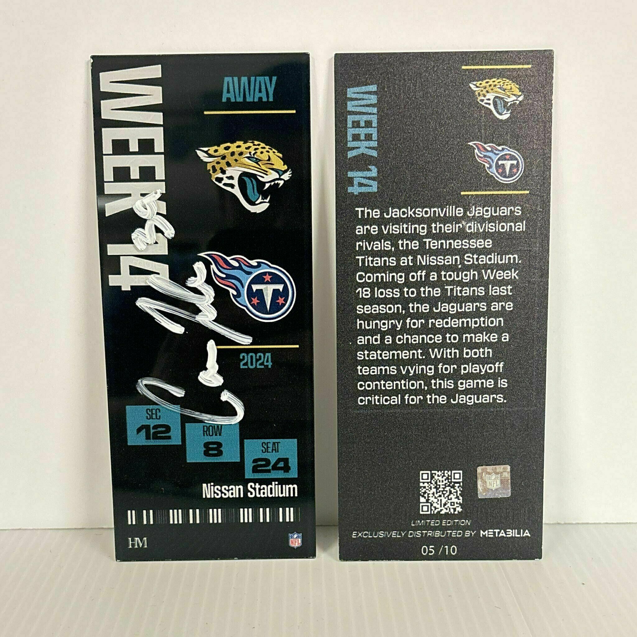 Cam Little Signed Commemorative Ticket - Week 14
