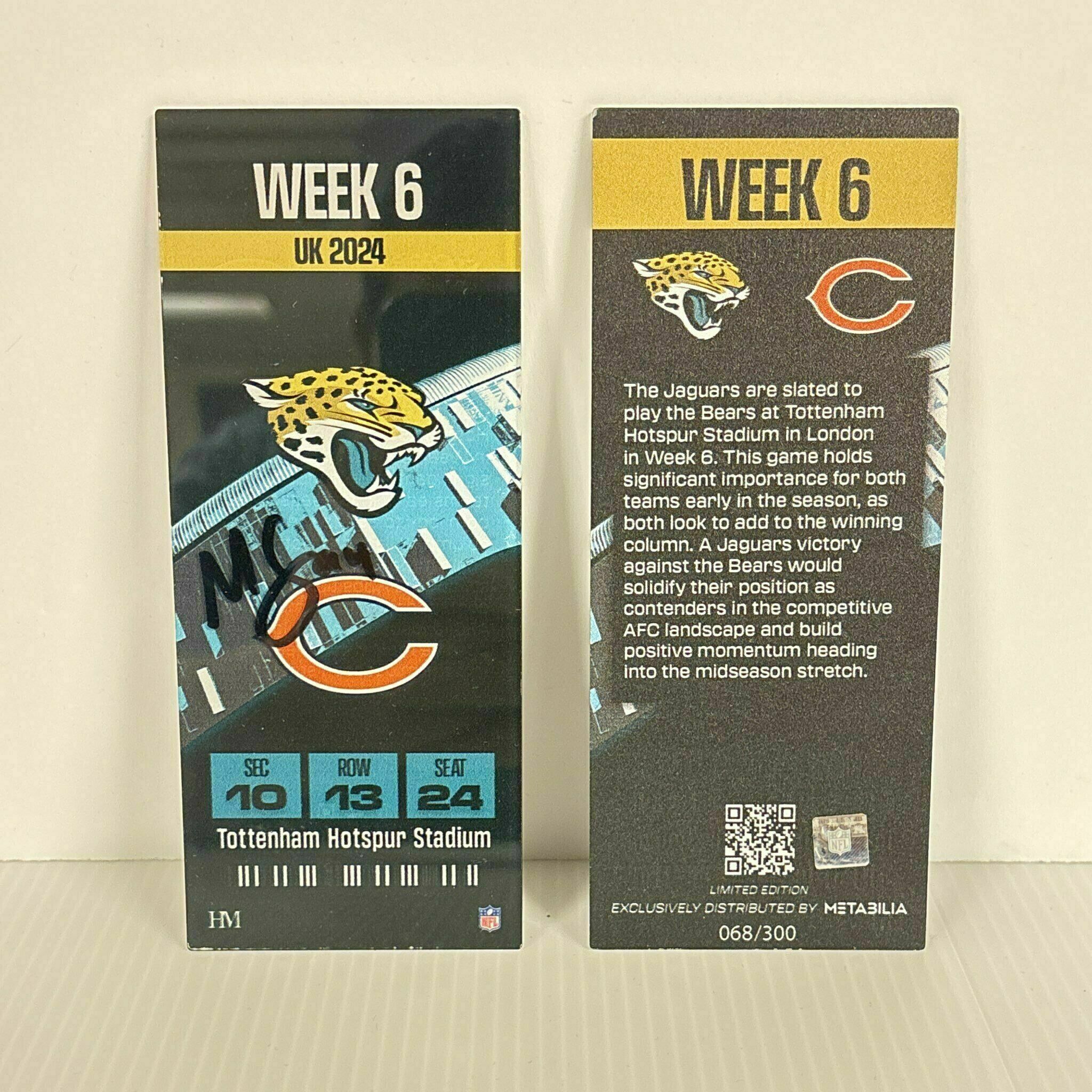 Maason Smith Signed Week 6 Commemorative Ticket /300