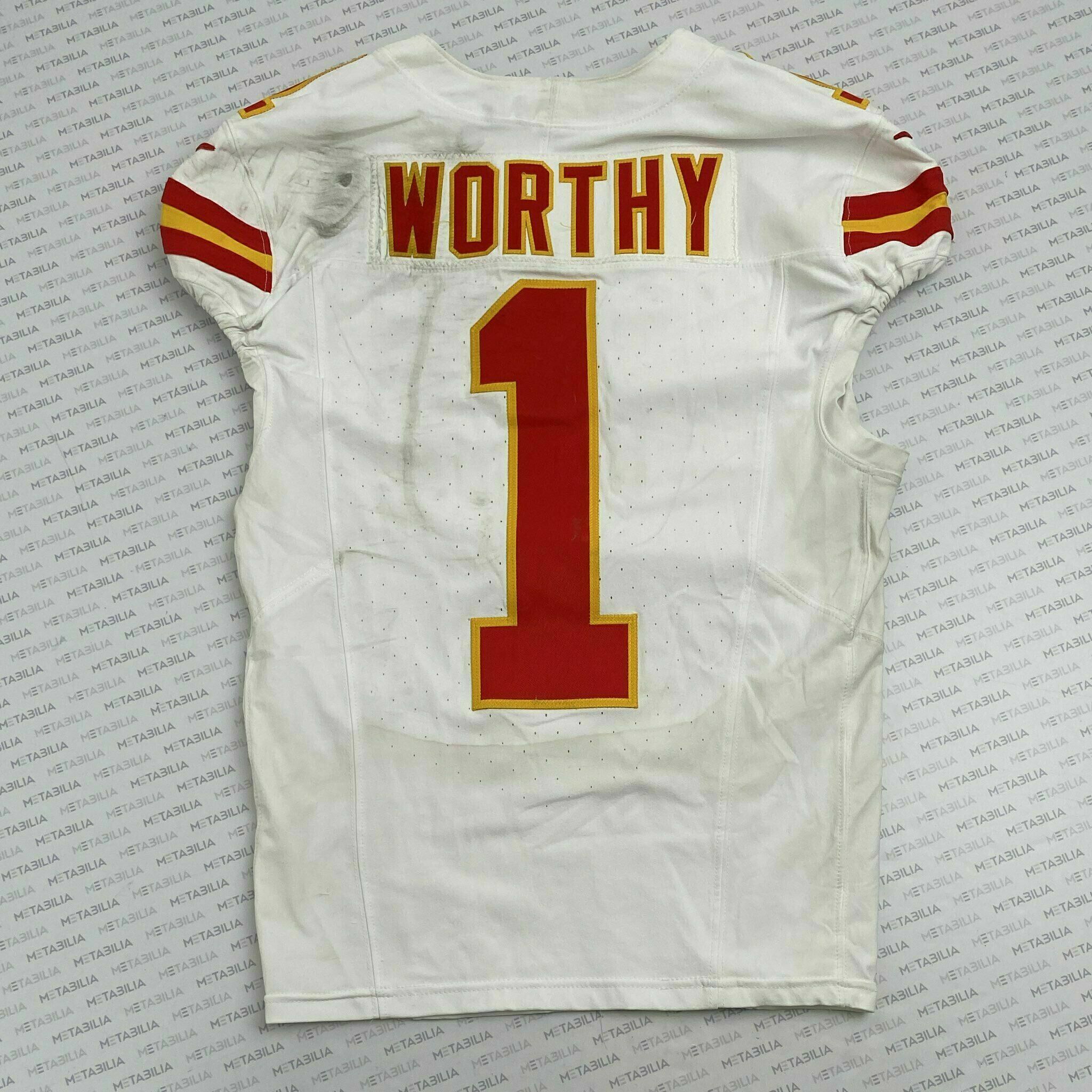 #1 Xavier Worthy Game-Worn Jersey vs Bills