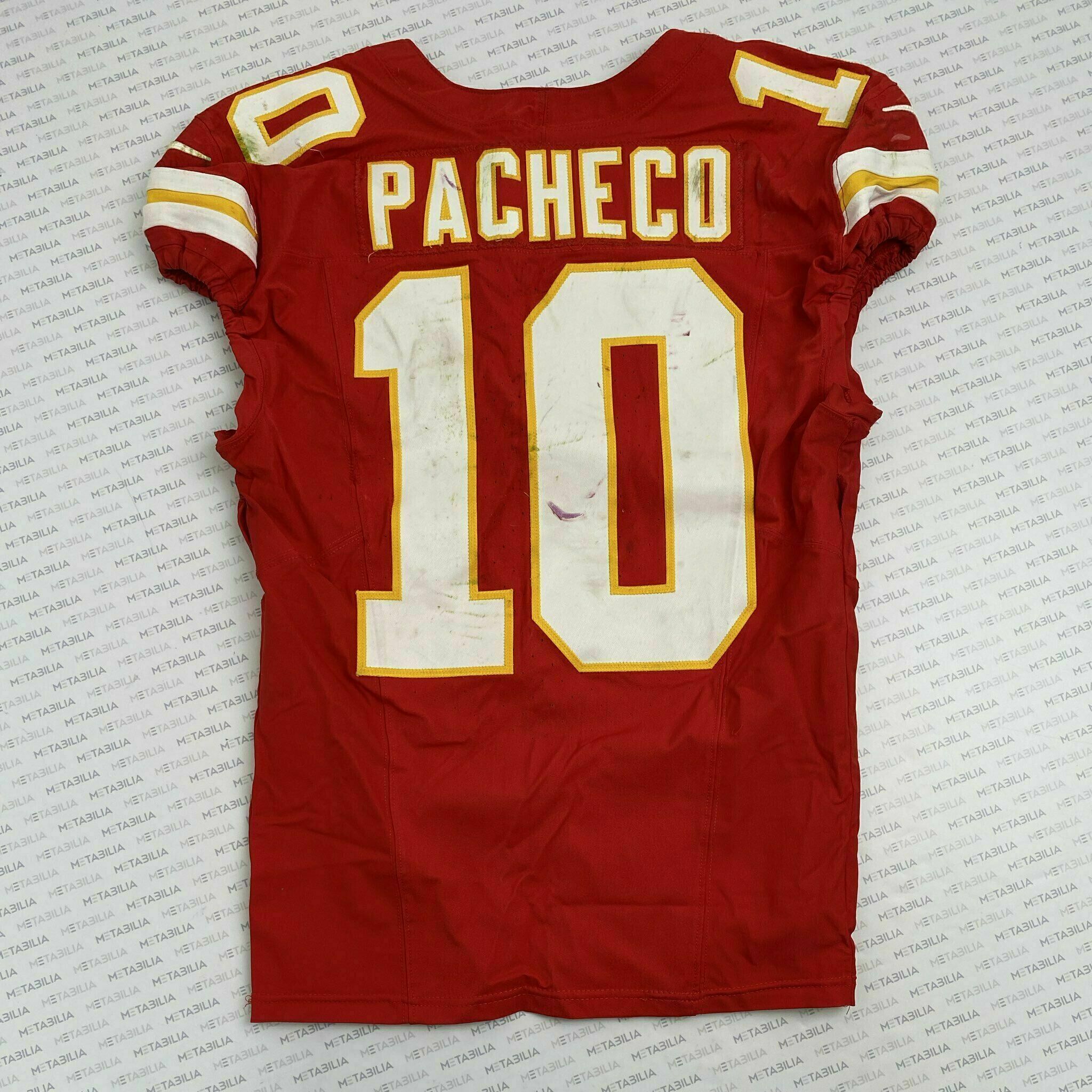 #10 Isiah Pacheco Game-Worn Jersey vs Commanders