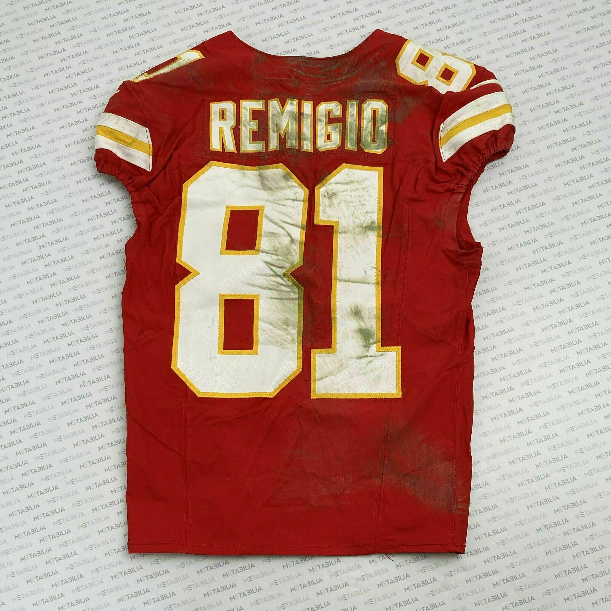 #81 Nikko Remigio Game-Worn Jersey vs Commanders