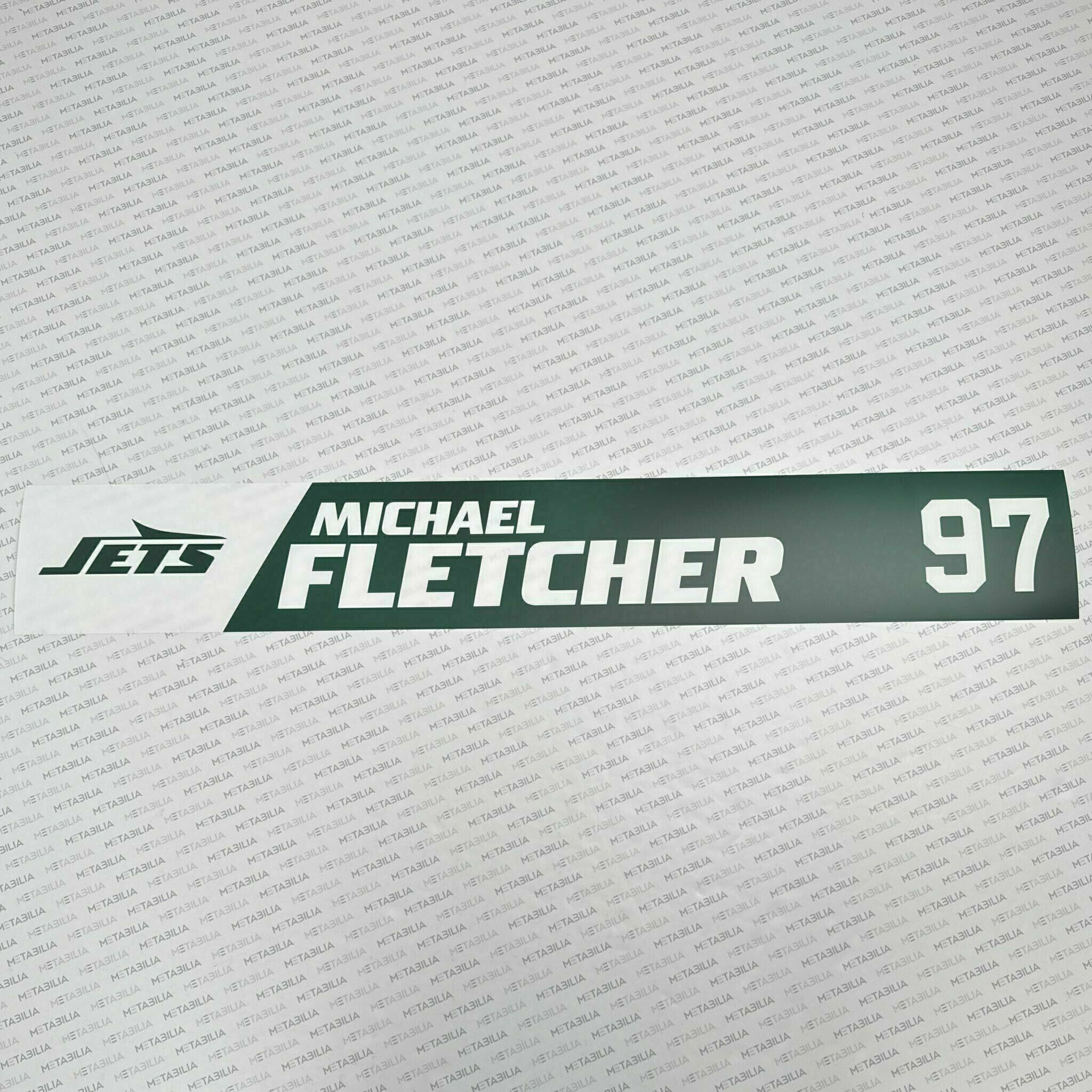 Michael Fletcher Team-Issued Nameplate