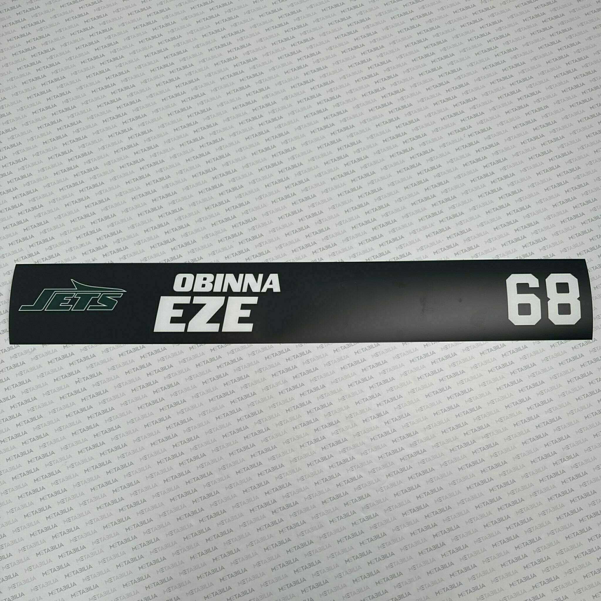 Obinna Eze Team-Issued Nameplate