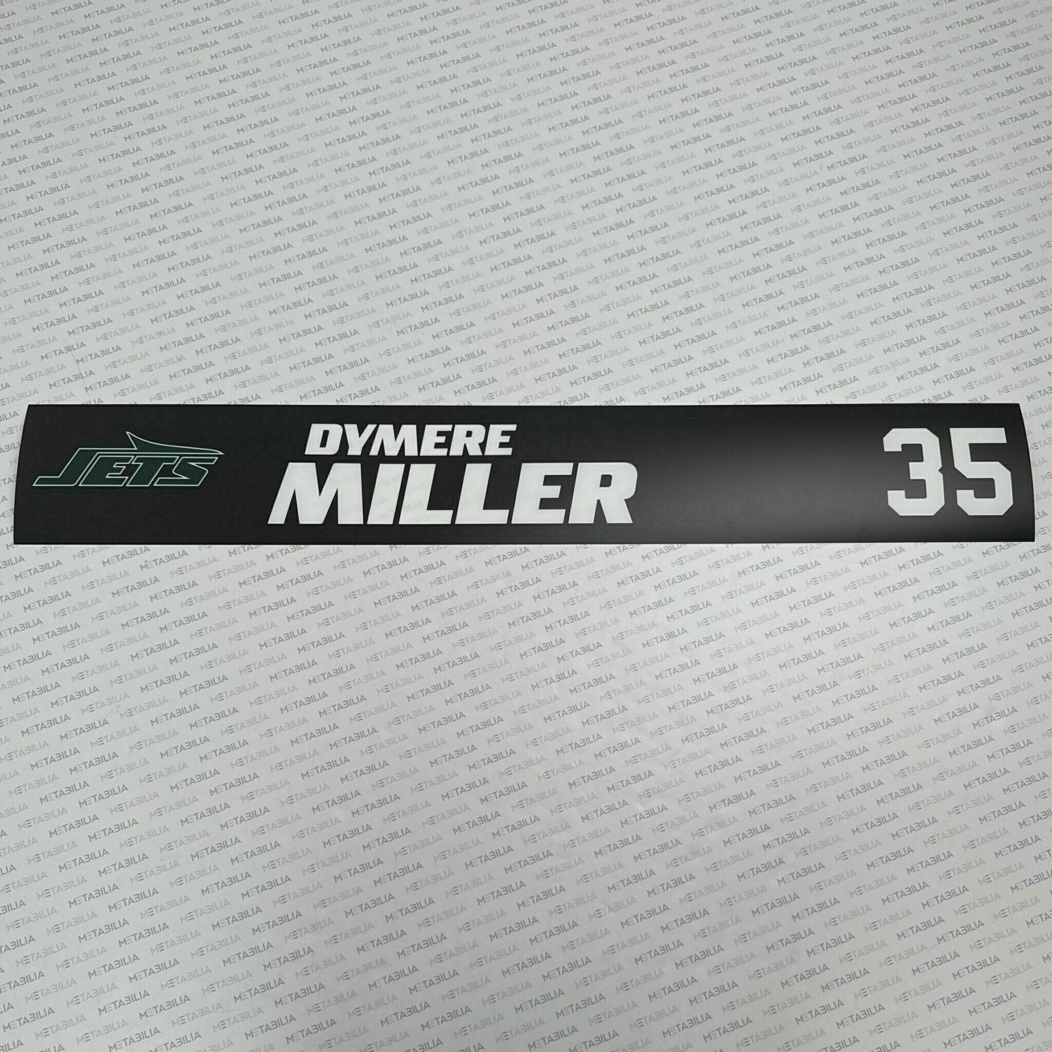 Dymere Miller Team-Issued Nameplate
