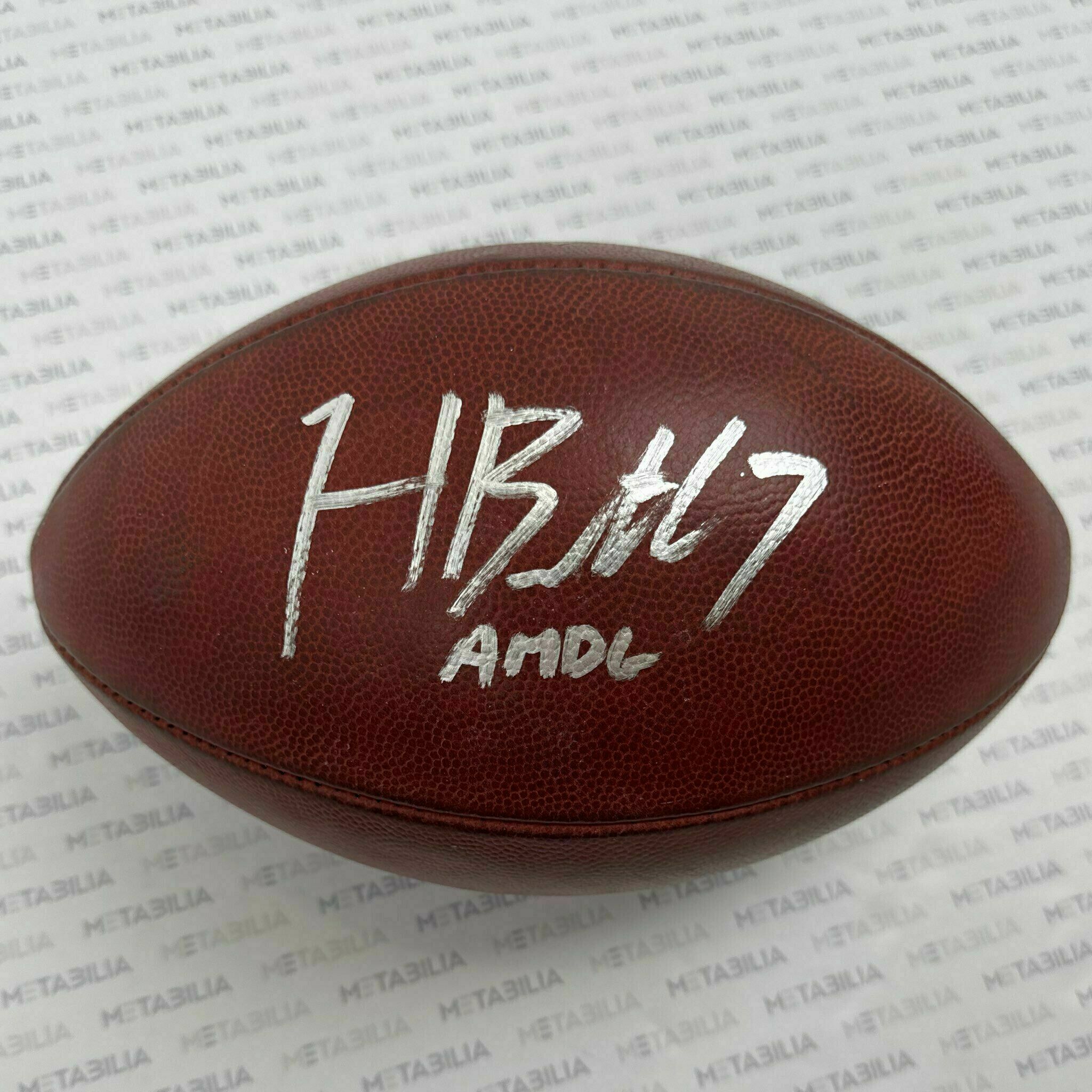 #7 Harrison Butker Signed & Inscribed Game-Used K-Ball