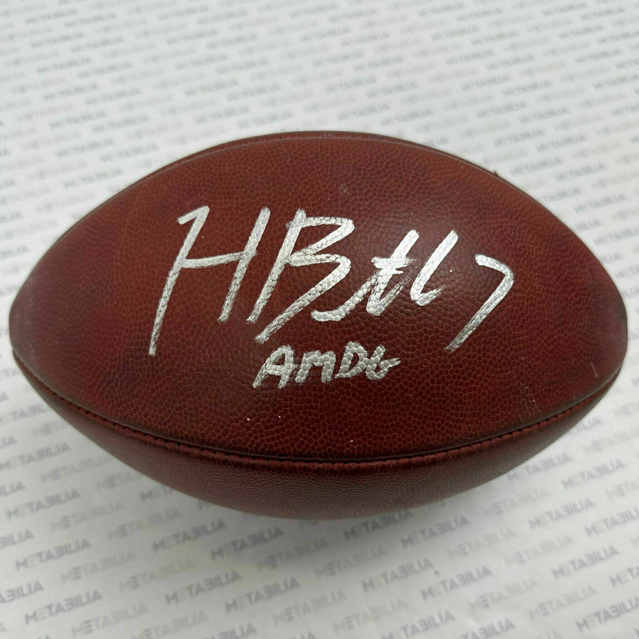 #7 Harrison Butker Signed & Inscribed Game-Used K-Ball