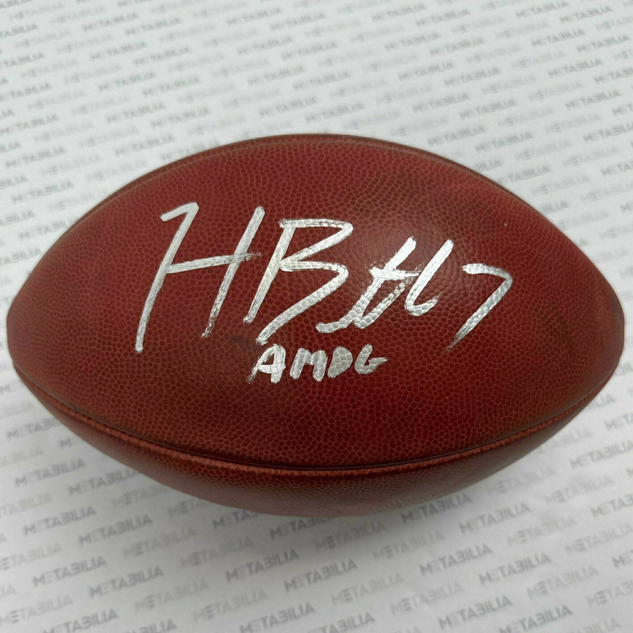 #7 Harrison Butker Signed & Inscribed Game-Used Crucial Catch K-Ball