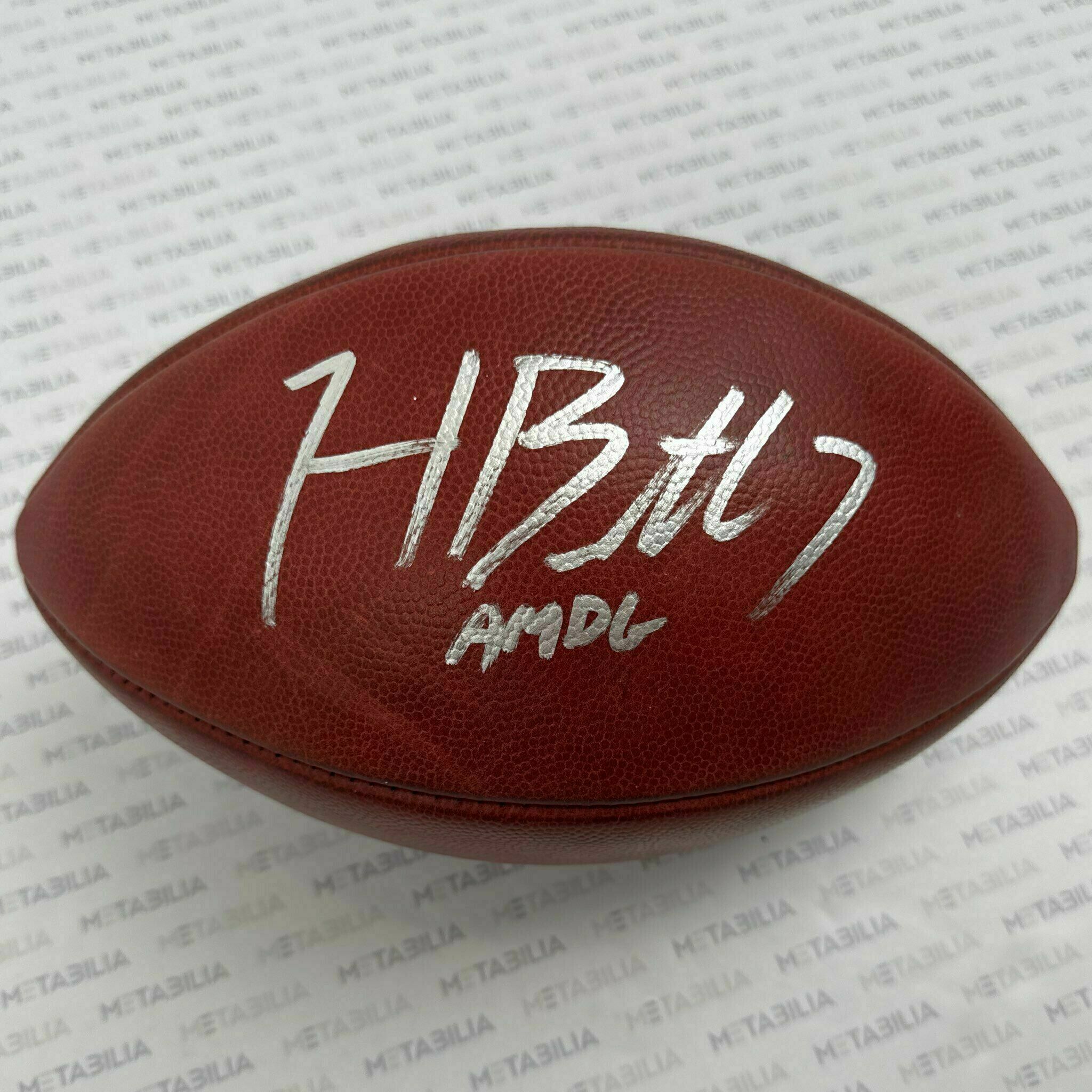 #7 Harrison Butker Signed & Inscribed Game-Used K-Ball