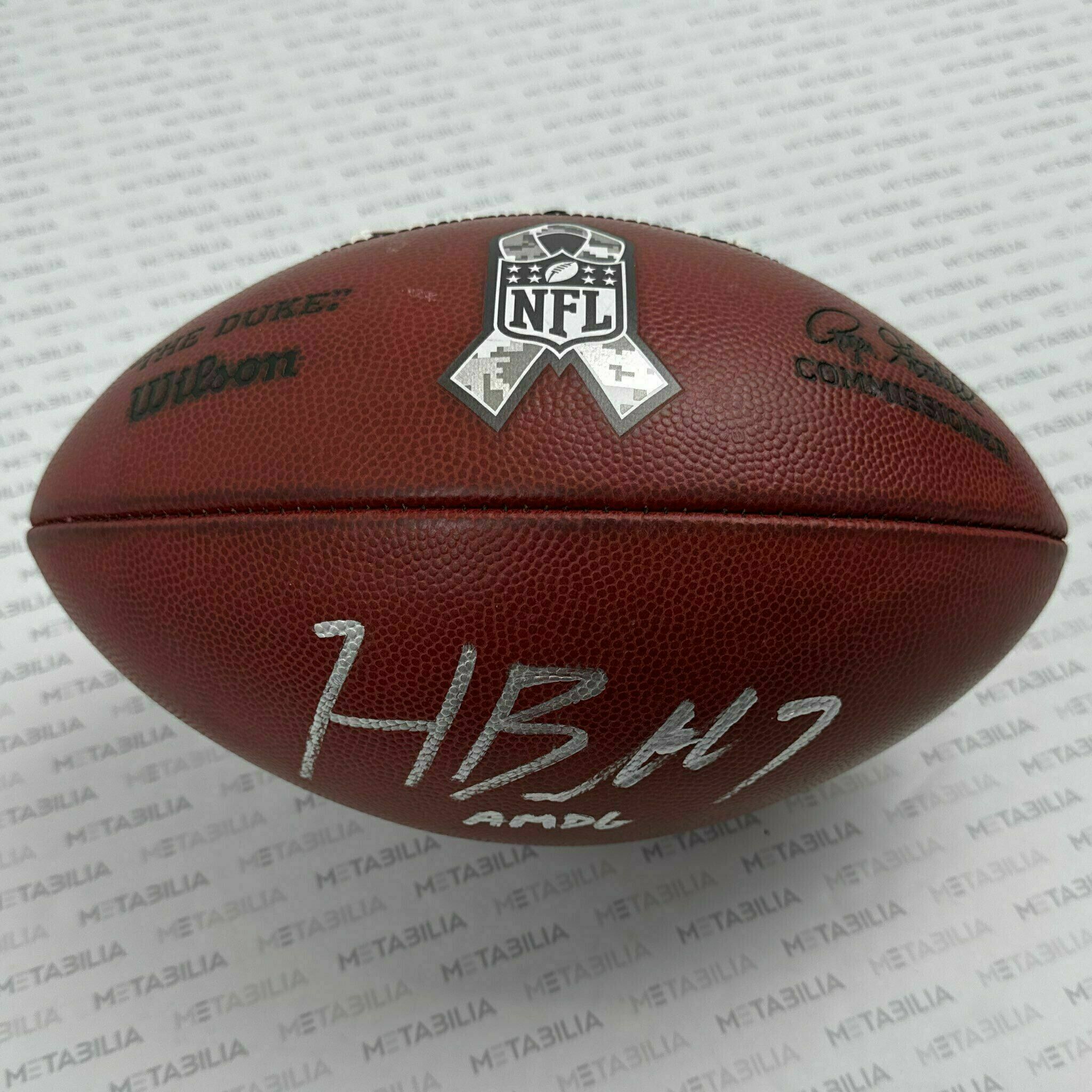 #7 Harrison Butker Signed & Inscribed Game-Used STS K-Ball