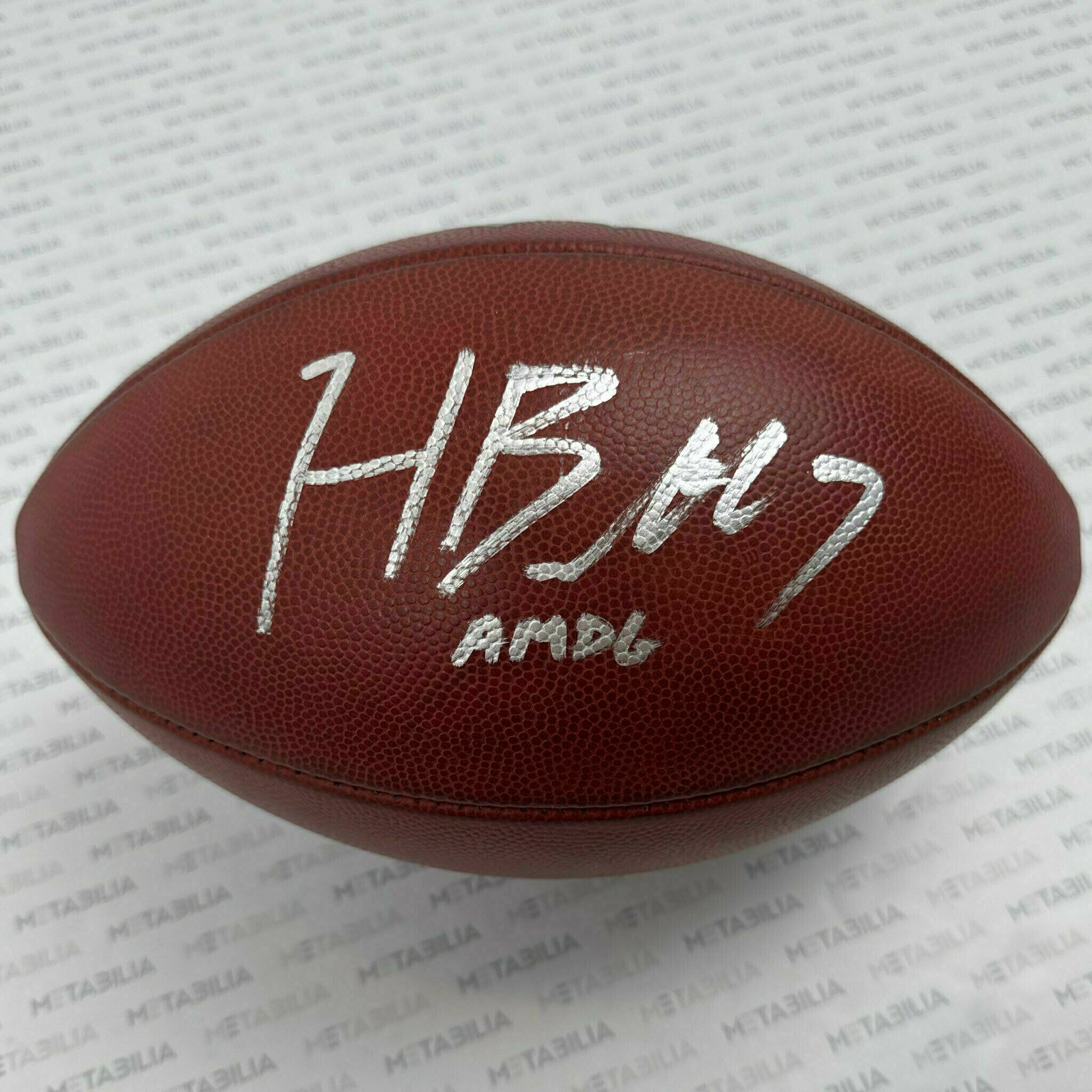 #7 Harrison Butker Signed & Inscribed Game-Used STS K-Ball