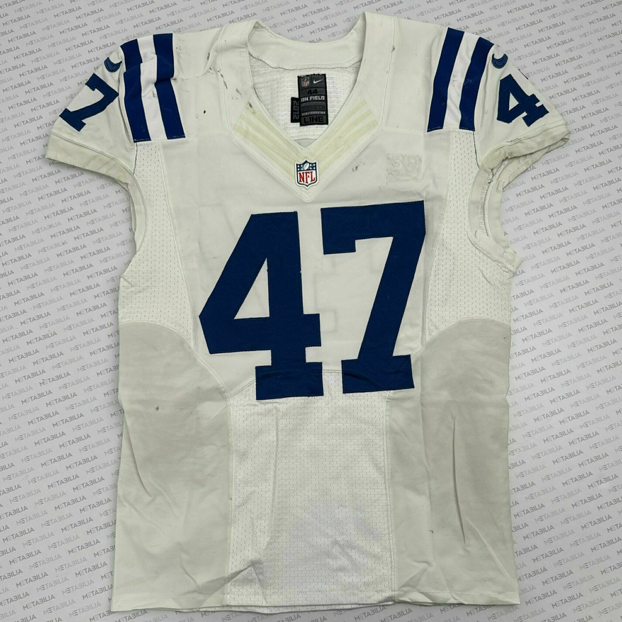 #47 Scales Team-Issued White Jersey