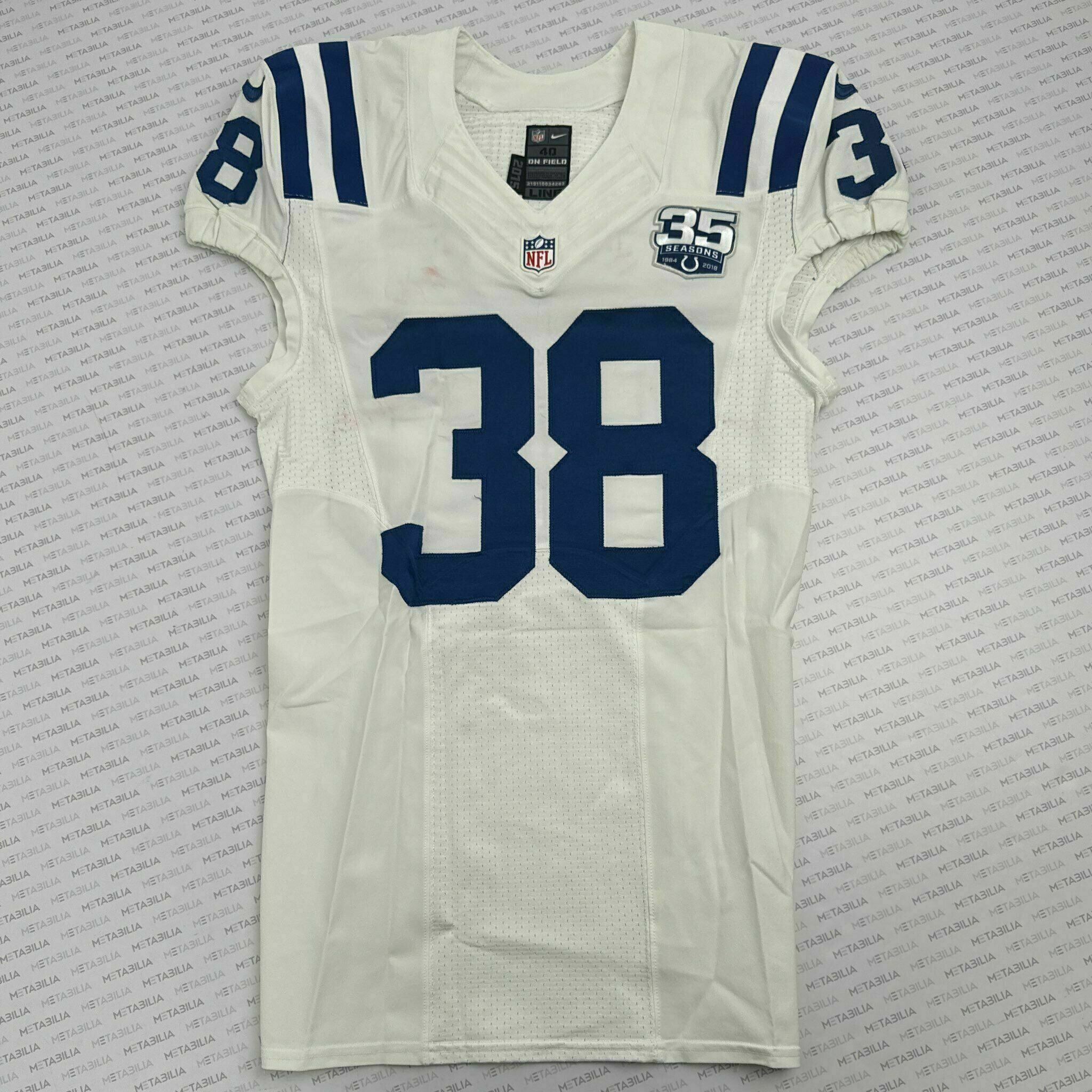 #38 Matthews Team-Issued White Jersey