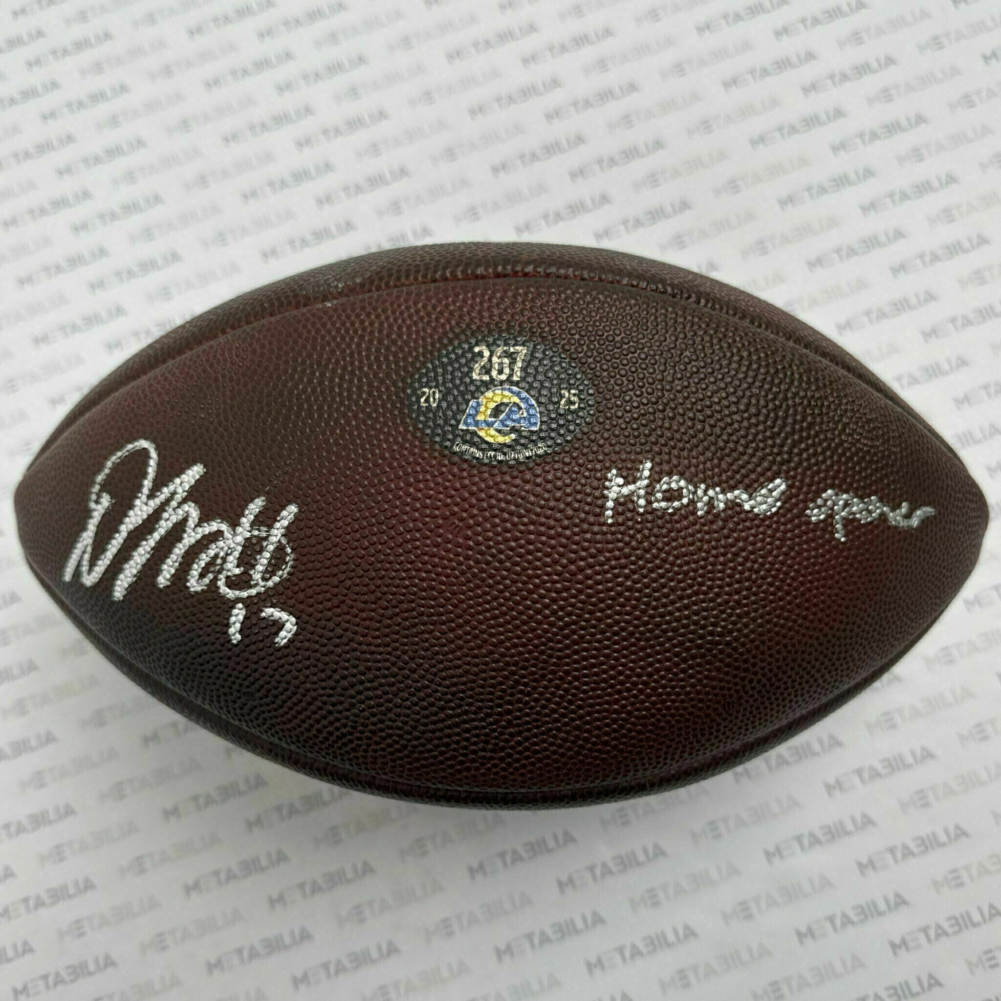 #17 Davante Adams Signed & Inscribed Game-Used Ball #267 vs Texans