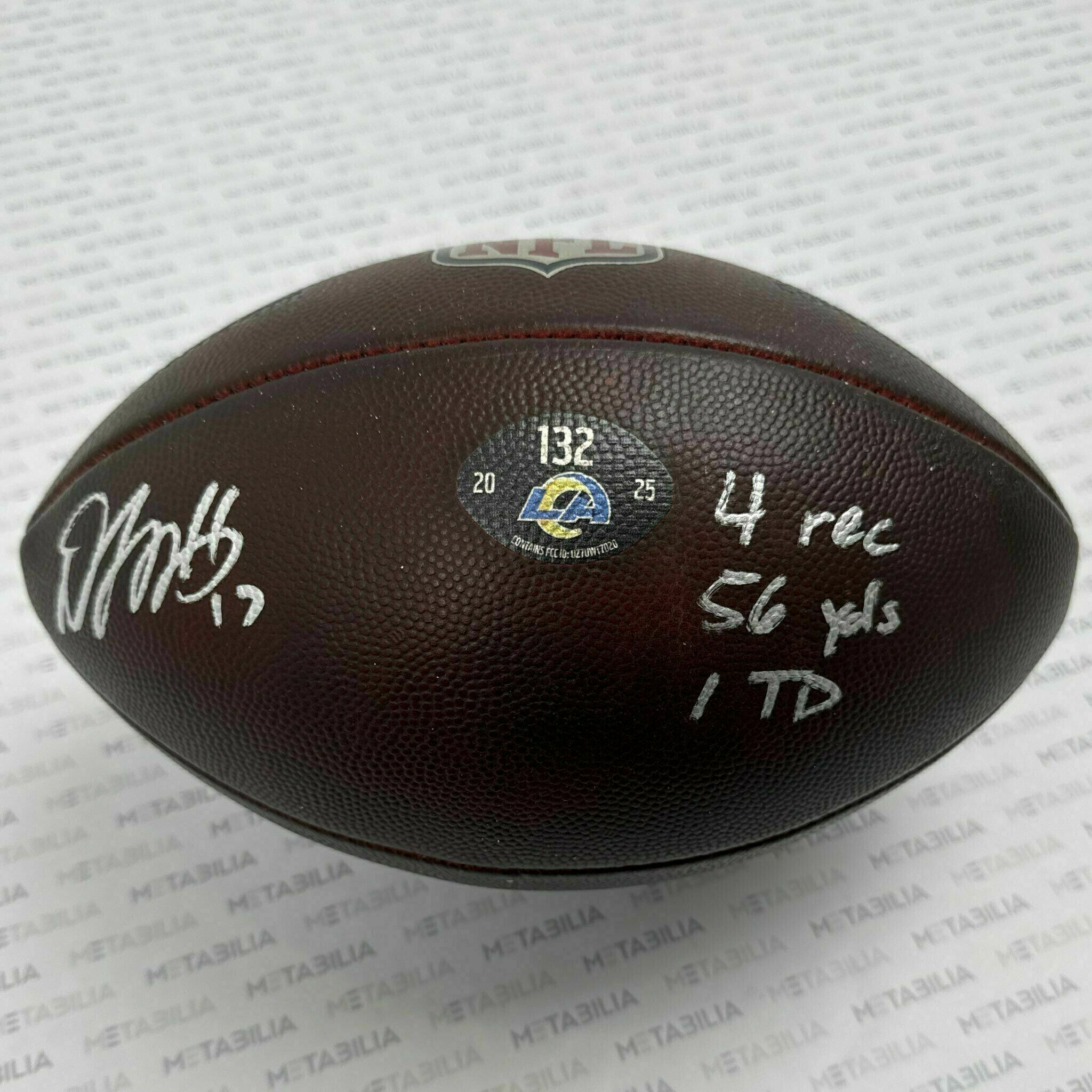 #17 Davante Adams Signed & Inscribed Game-Used Ball #132 vs Colts - #1
