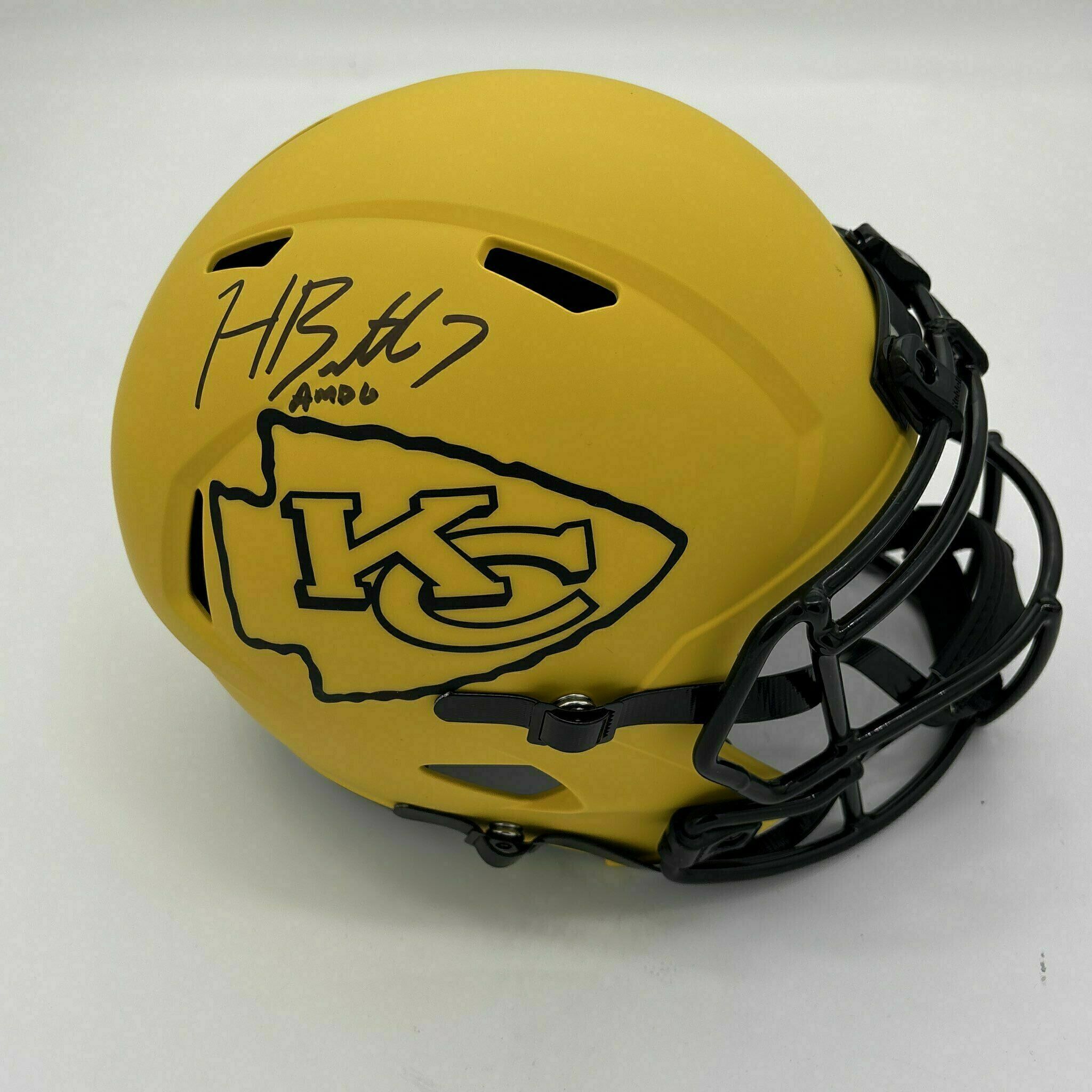 Harrison Butker Signed Full Size Rave Replica Helmet