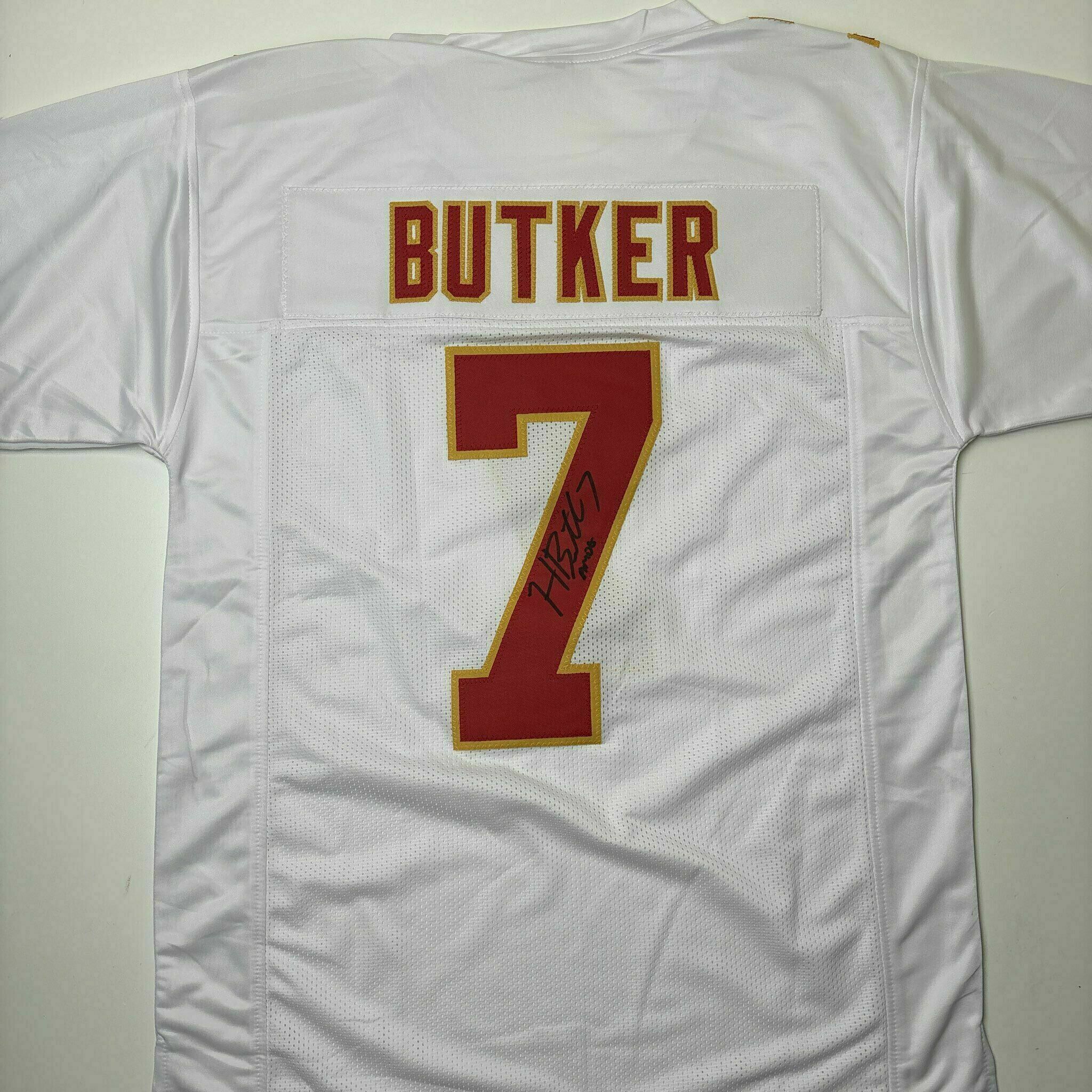 Harrison Butker Signed White Custom Jersey