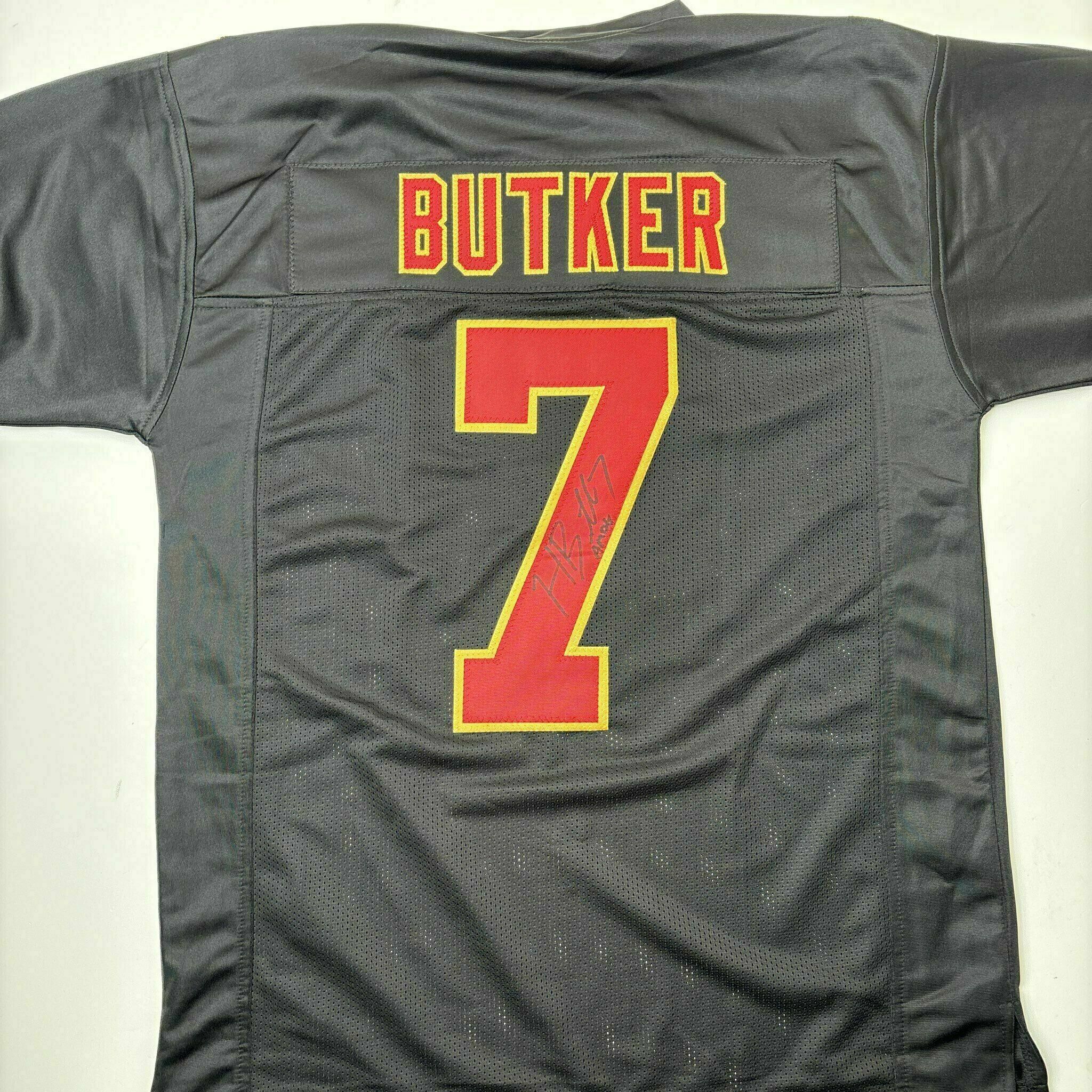 Harrison Butker Signed Black Custom Jersey