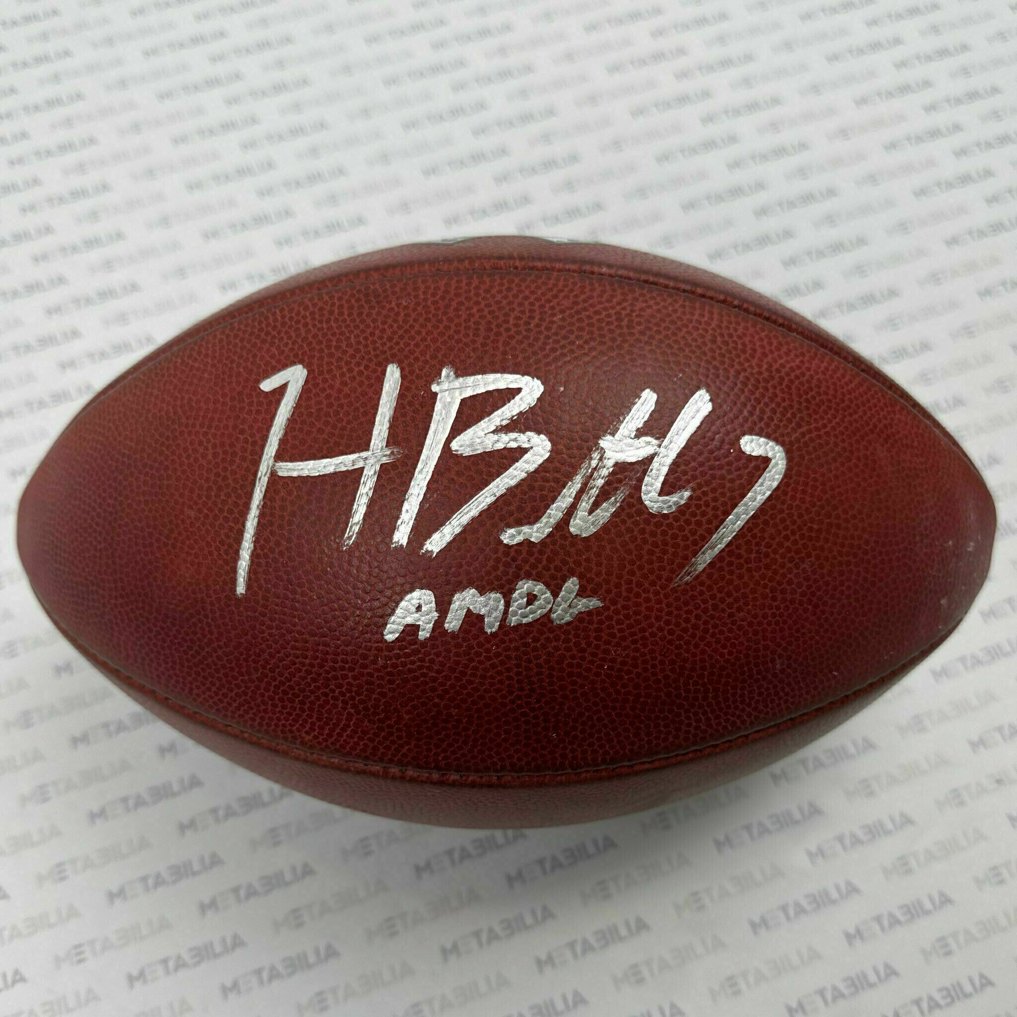 #7 Harrison Butker Signed & Inscribed Game-Used STS K-Ball