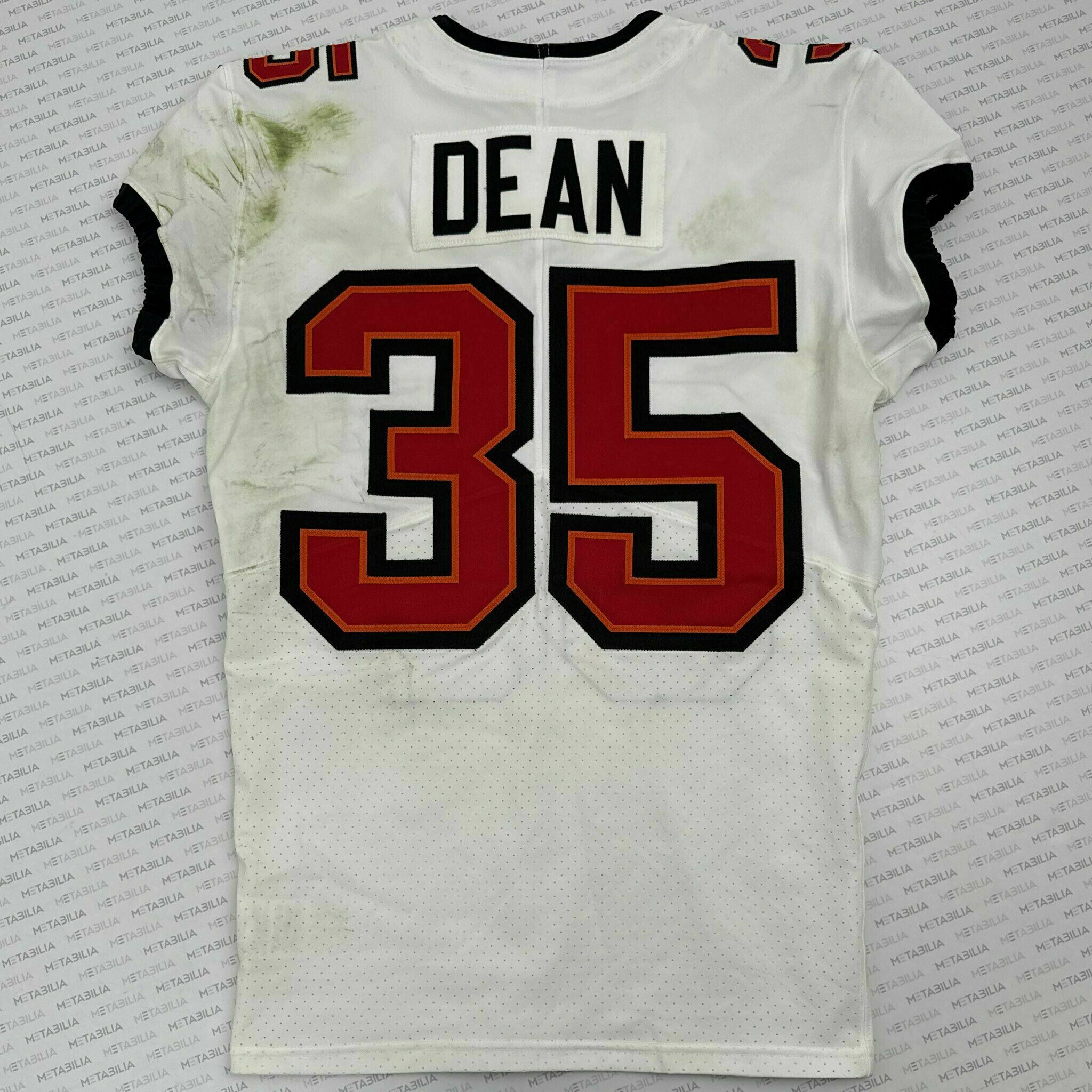 #35 Jamel Dean Game-Worn Jersey vs Patriots