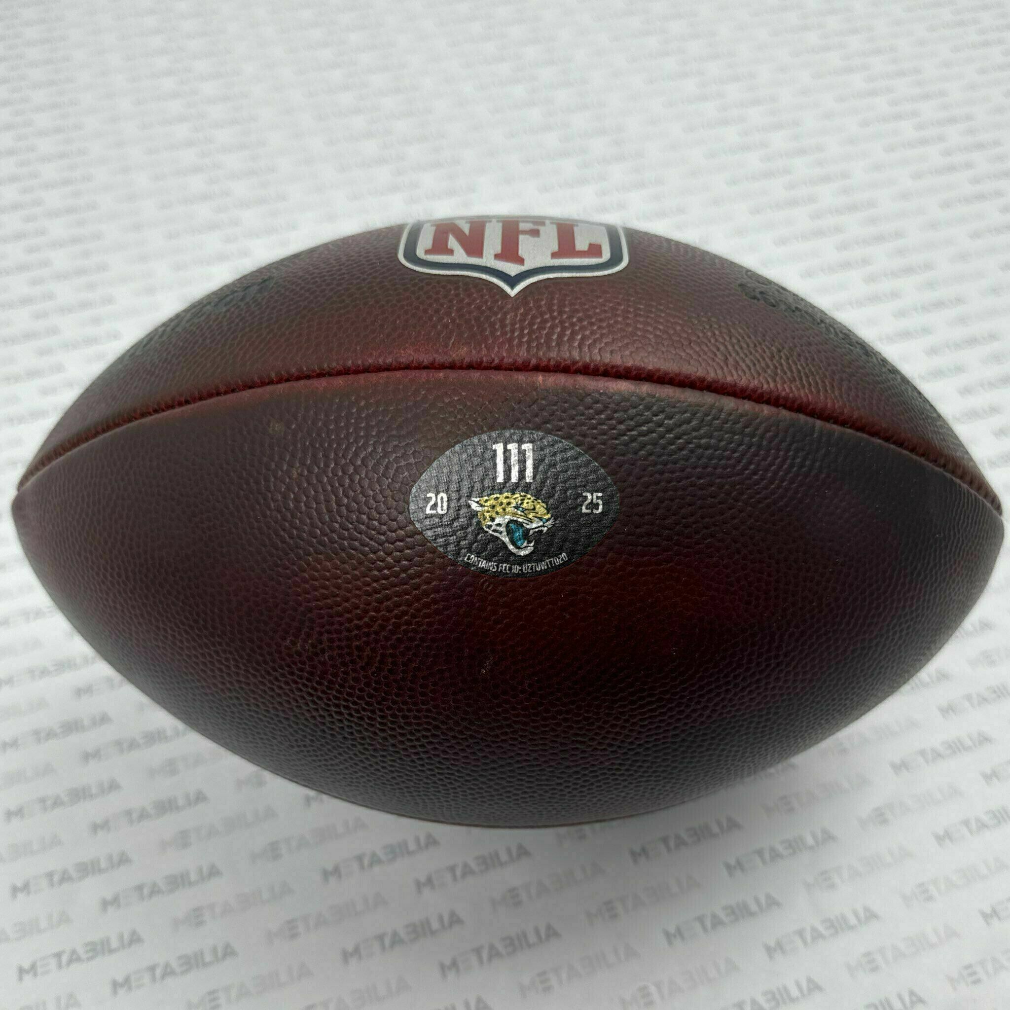 Jaguars Game-Used Ball #111 vs Texans