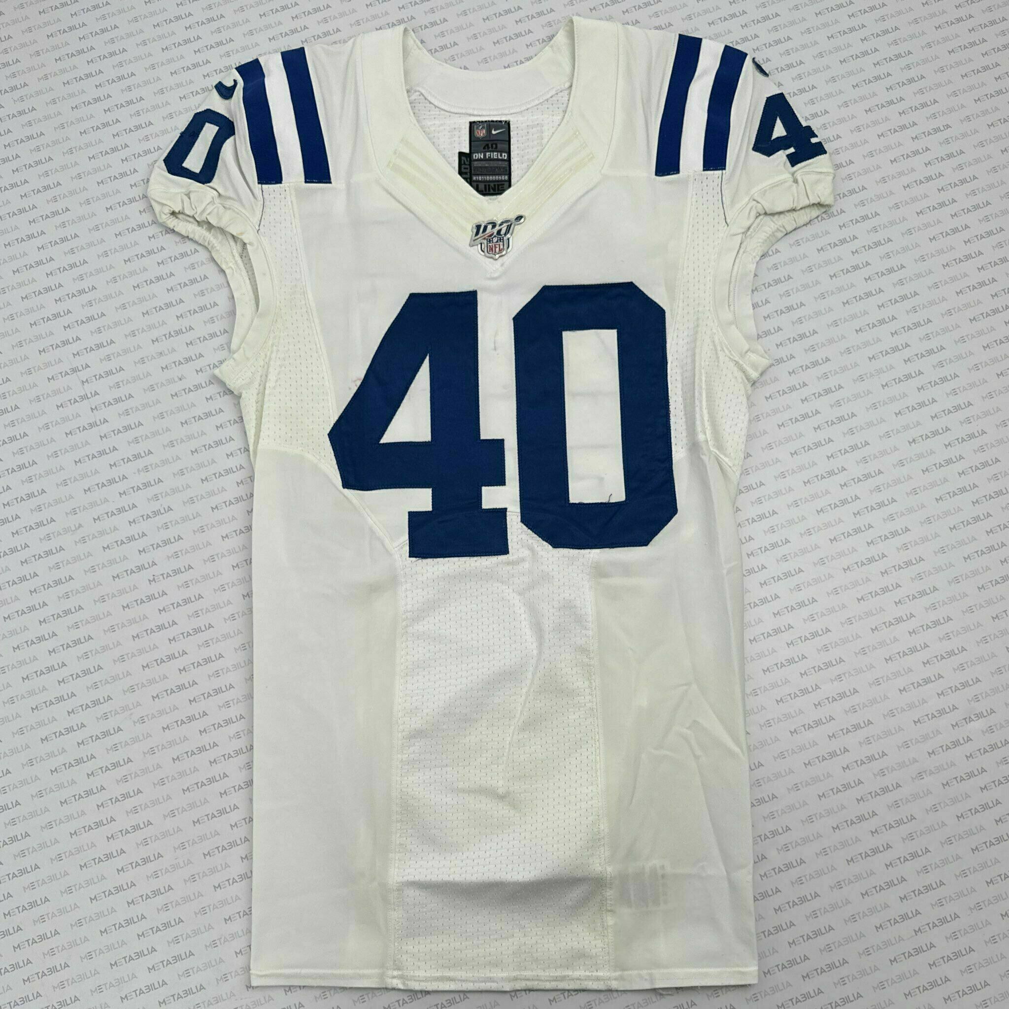 #40 Langley Team-Issued White Jersey