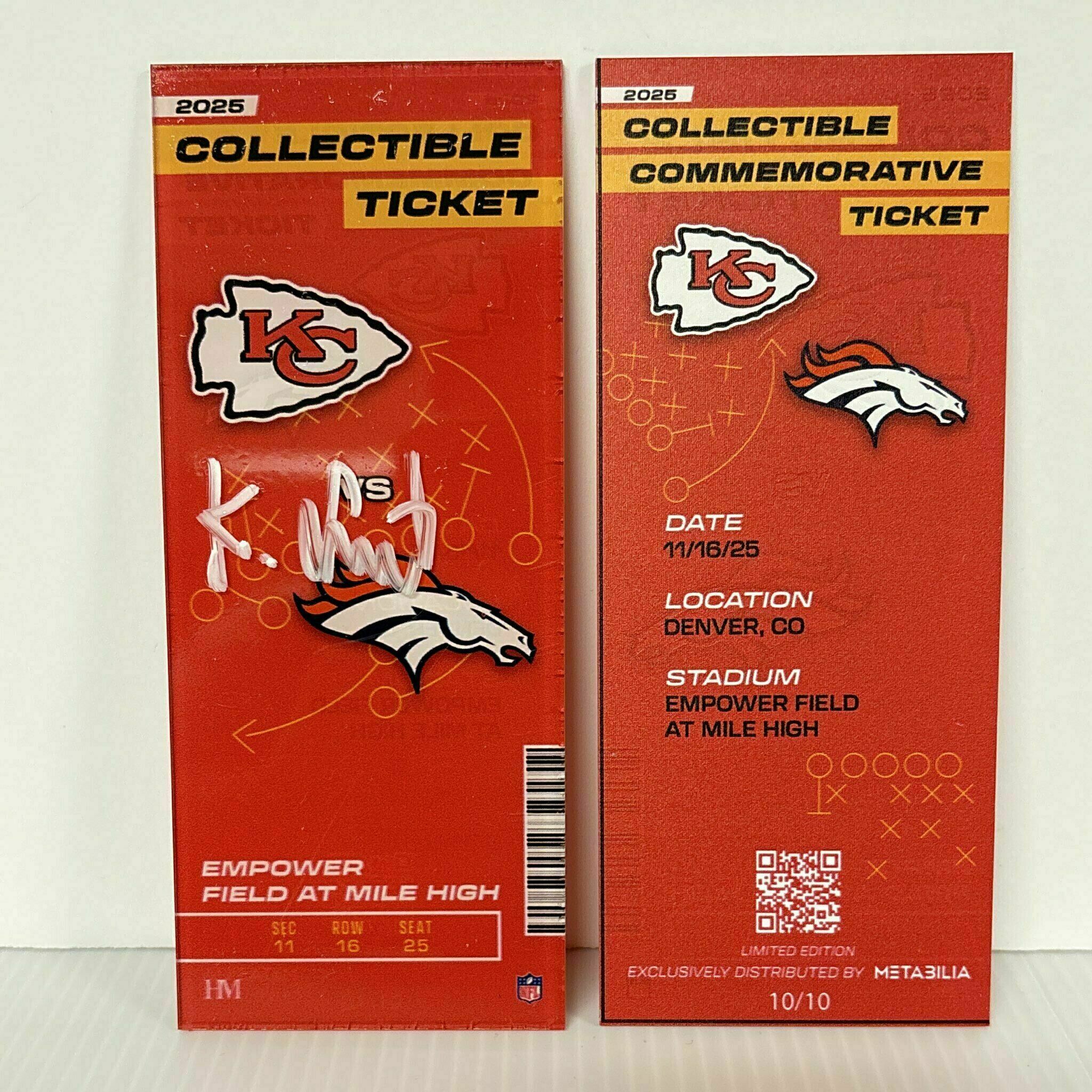 Kingsley Suamataia Signed Commemorative Ticket - Wk11 vs Broncos