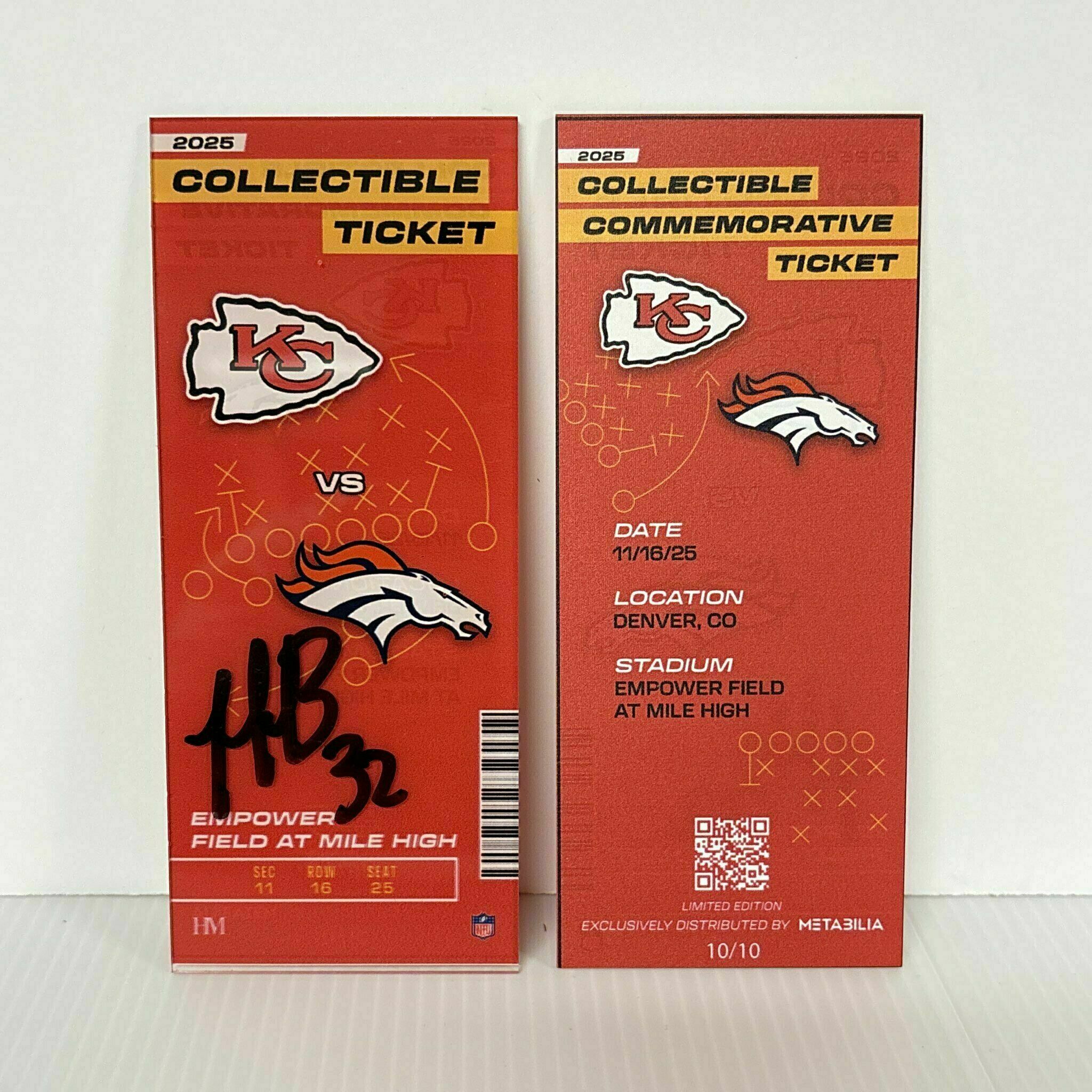 Nick Bolton Signed Commemorative Ticket - Wk11 vs Broncos